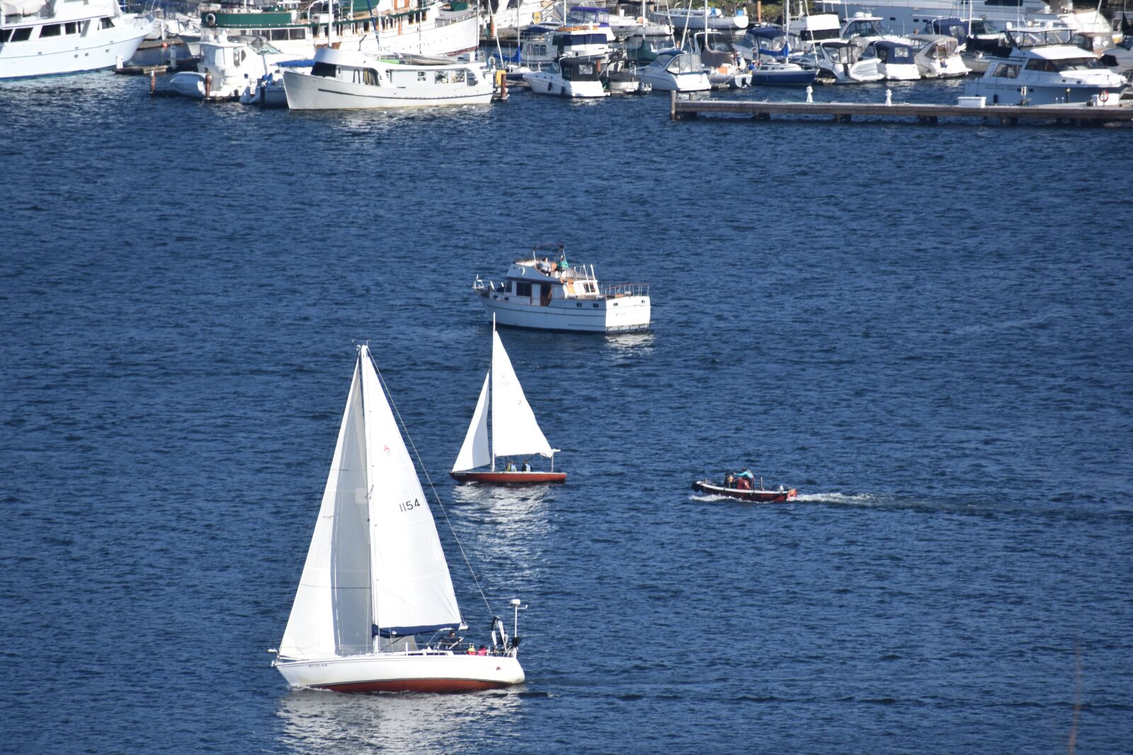 Nikon D3400 sample photo. Lake, boat, plane photography