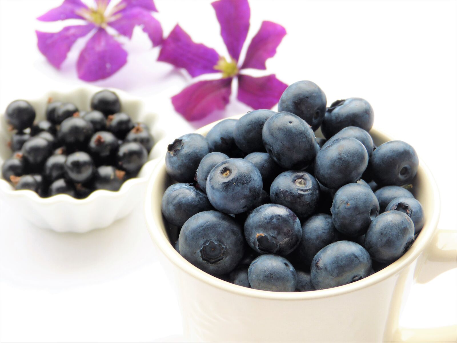 Panasonic Lumix DMC-FZ150 sample photo. Blueberries, black currants, clematis photography