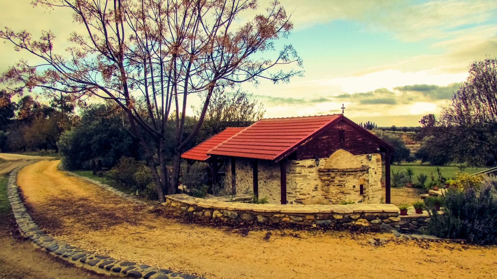 Canon PowerShot SX400 IS sample photo. Church, chapel, path photography