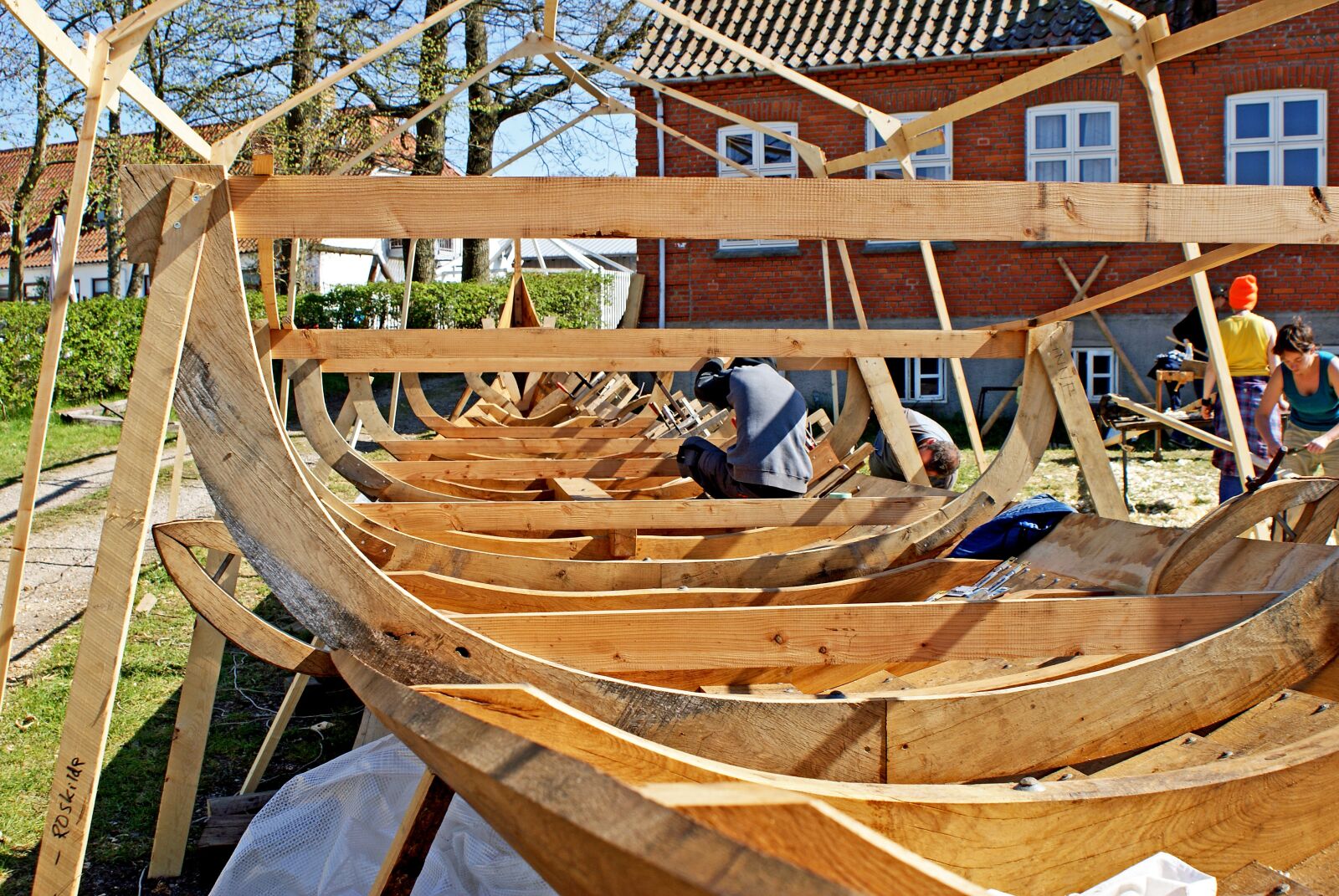 Sony Alpha DSLR-A300 sample photo. Viking ship, shipbuilder, denmark photography