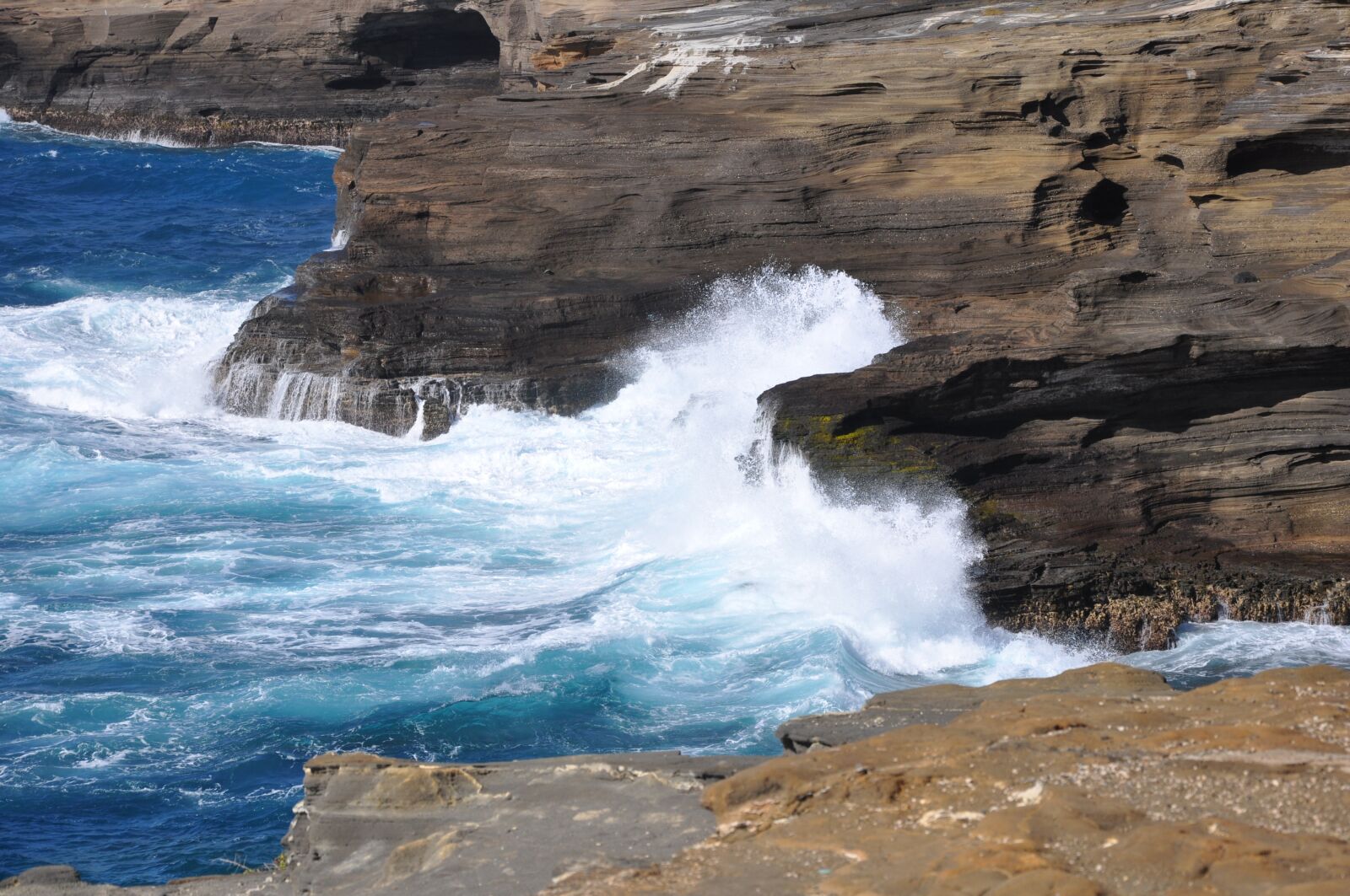 Nikon D90 sample photo. Hawaii, big island, waves photography