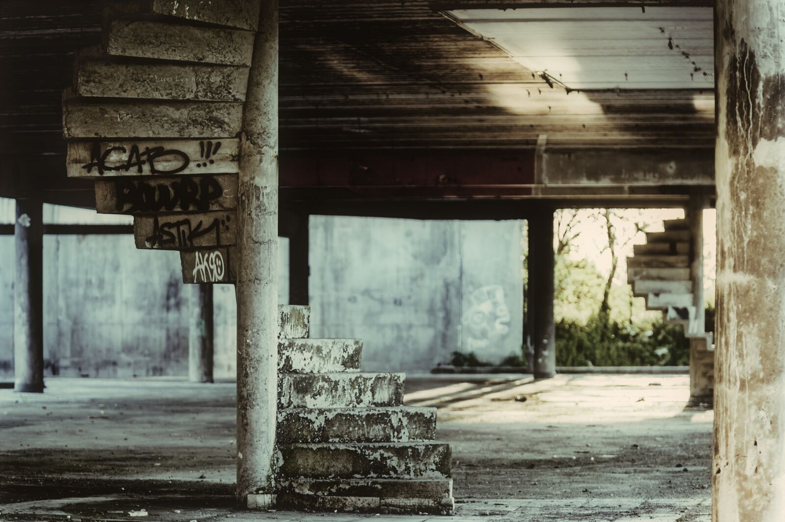 Nikon Z6 sample photo. Concrete, stairs, spiral staircase photography