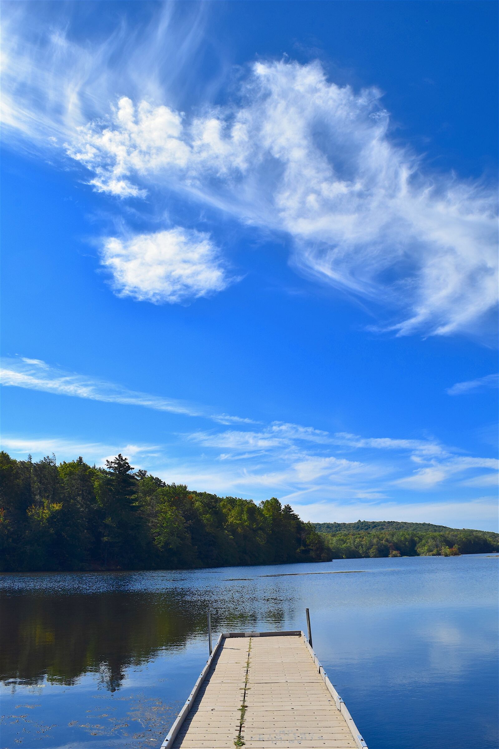 Nikon D3300 sample photo. Dock, lake, sky photography