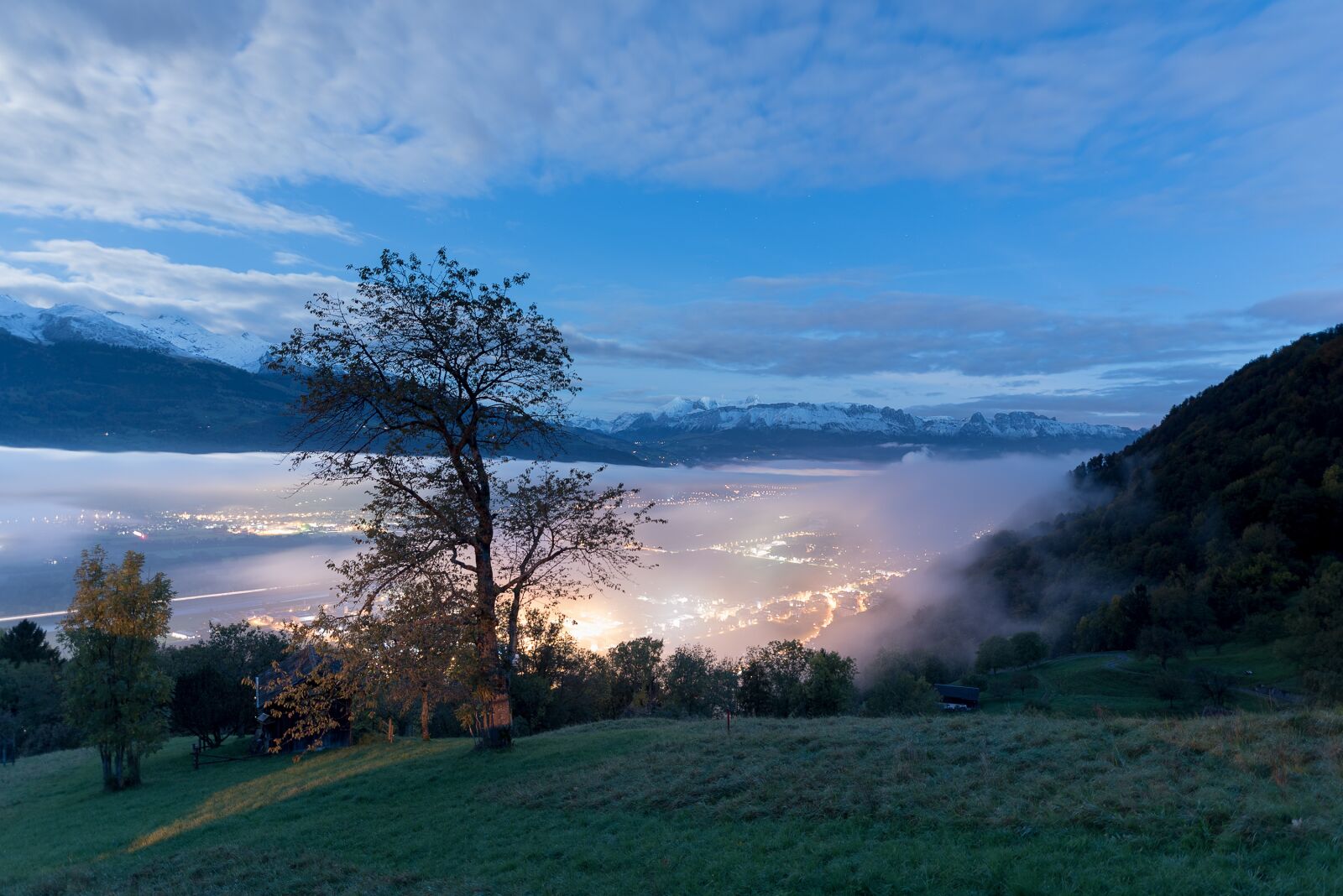Nikon D750 sample photo. Night, liechtenstein, switzerland photography