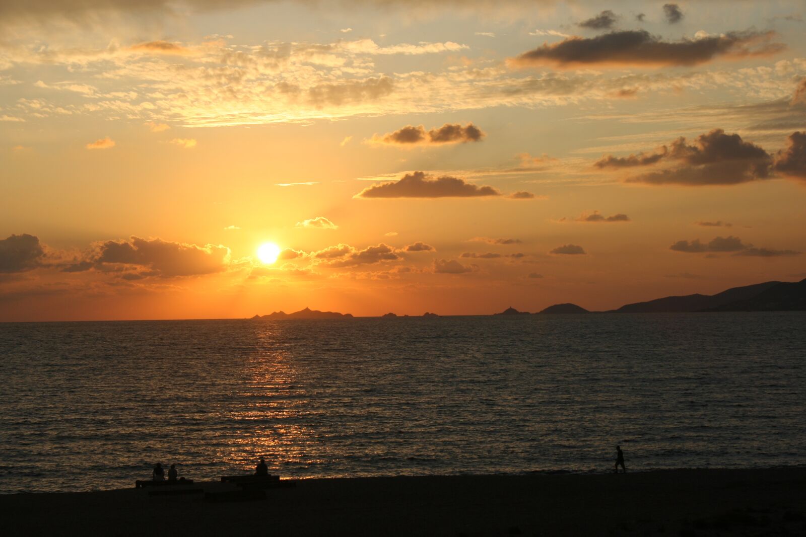 Canon EOS 350D (EOS Digital Rebel XT / EOS Kiss Digital N) sample photo. Sunset, sun, corsican photography