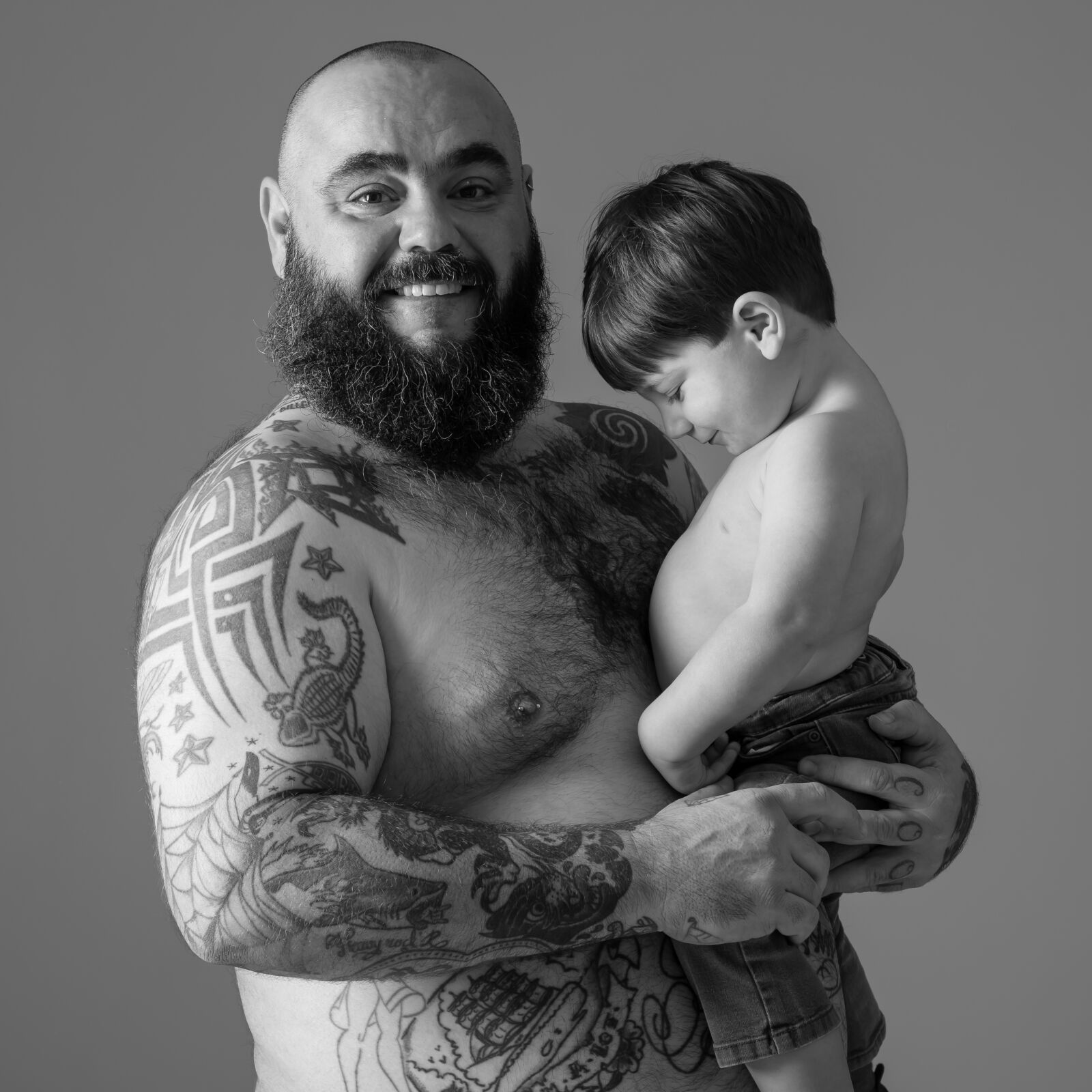 Canon EOS 5D Mark III sample photo. Father, son, torso photography