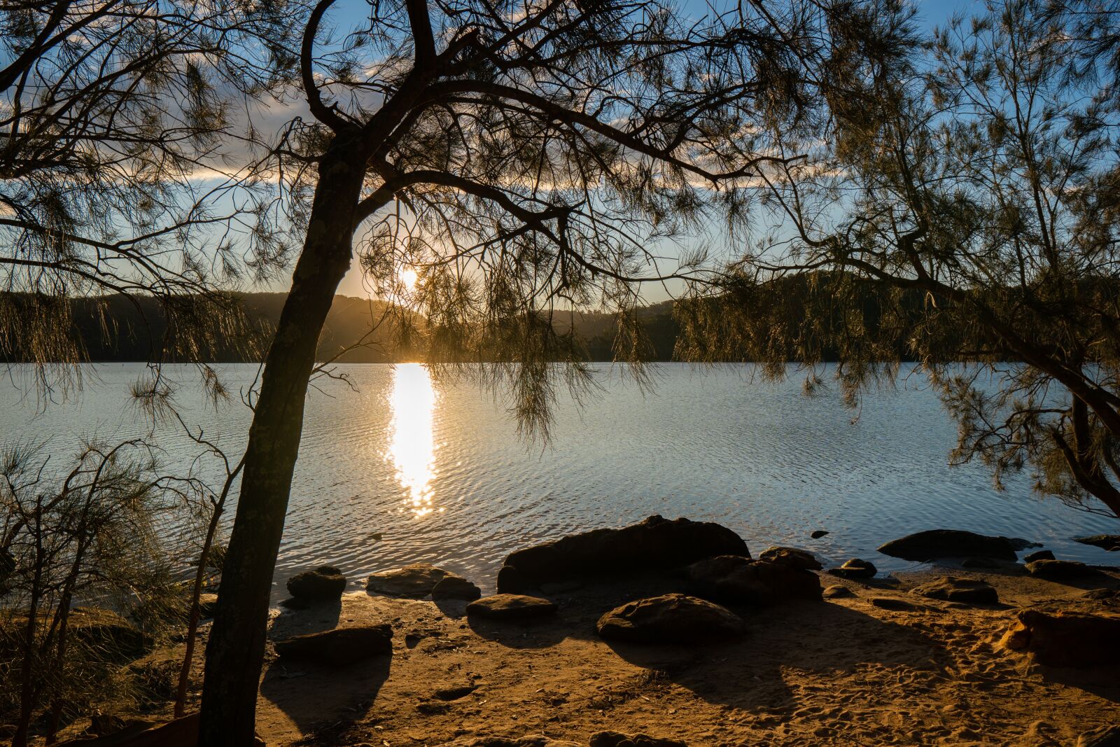 Sony a6300 sample photo. Lake, sunset, tree photography