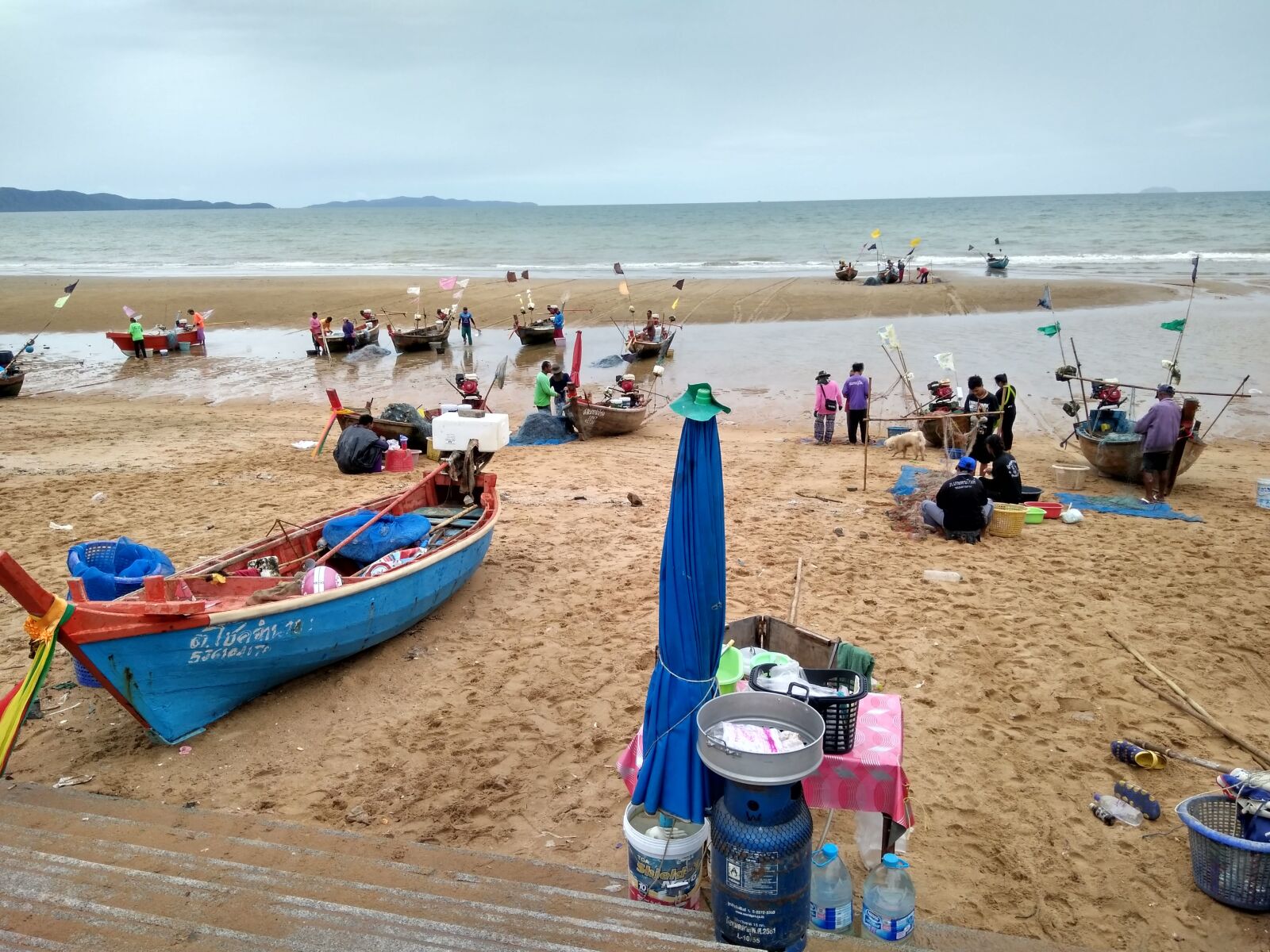 Xiaomi Redmi 4 Pro sample photo. Beach, fishing boats, thailand photography