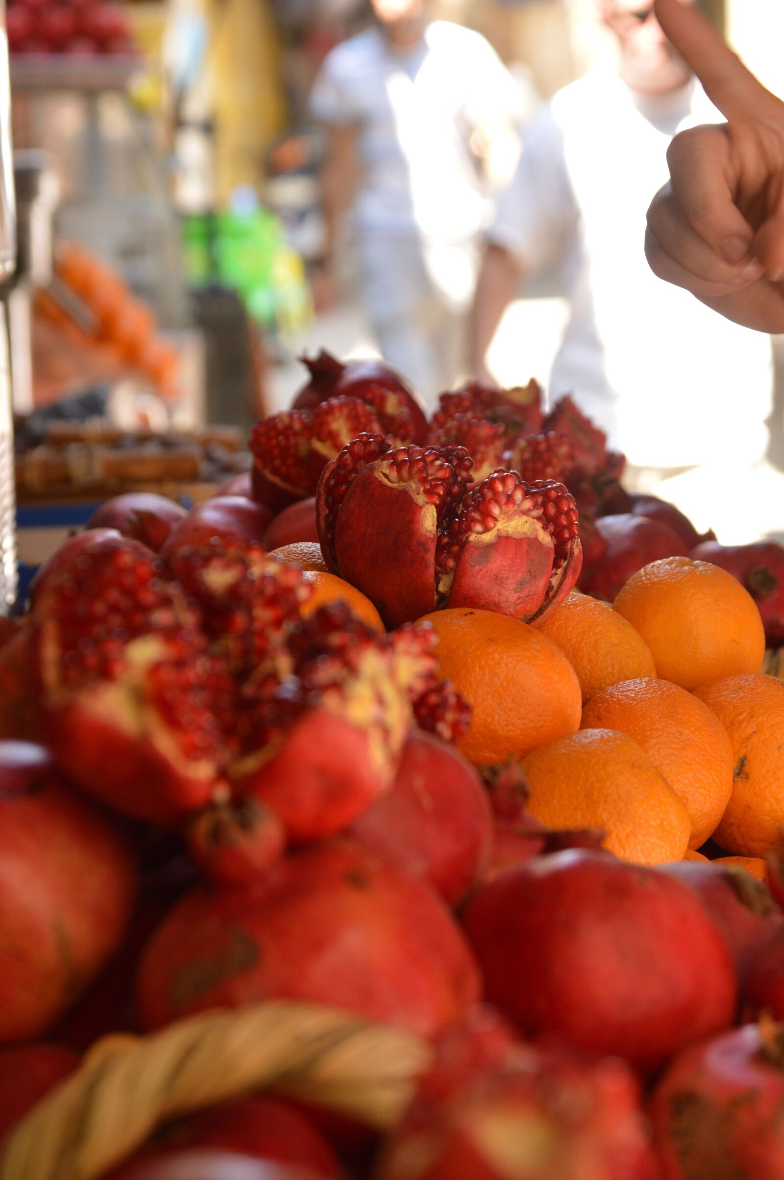 Nikon D3200 sample photo. Pomegranate, market, food photography