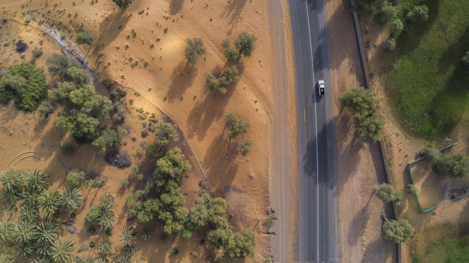 DJI FC220 sample photo. Drones, road, farms photography