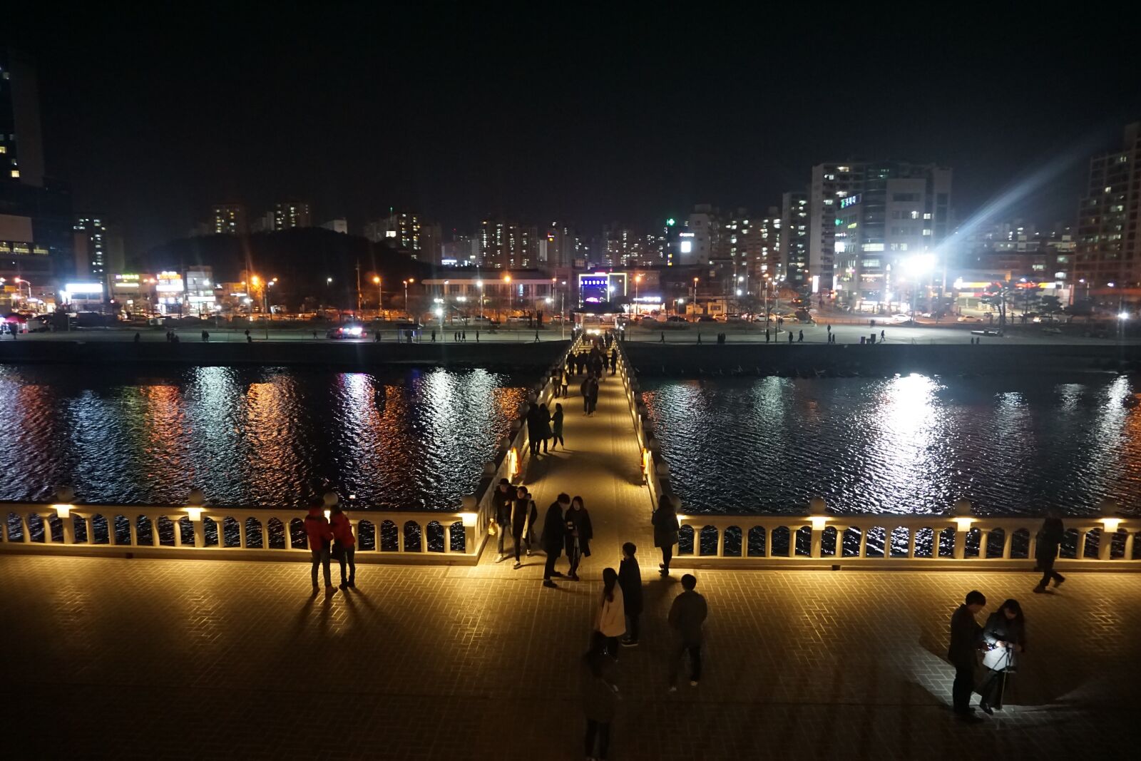 Sony a5100 sample photo. Pohang, night view, landscape photography