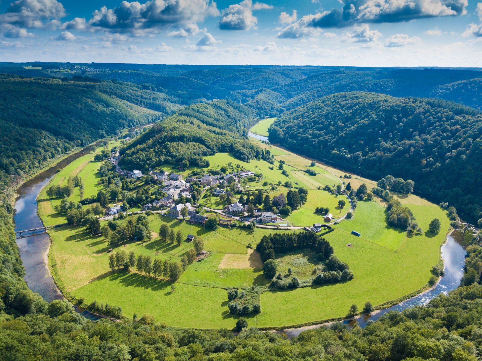 DJI FC220 sample photo. Drone, hills, nature, river photography