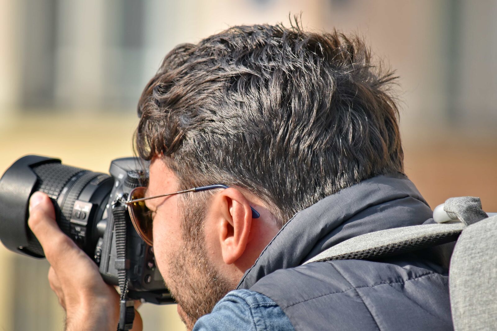 Nikon D5500 sample photo. Beard, focus, head, paparazzi photography