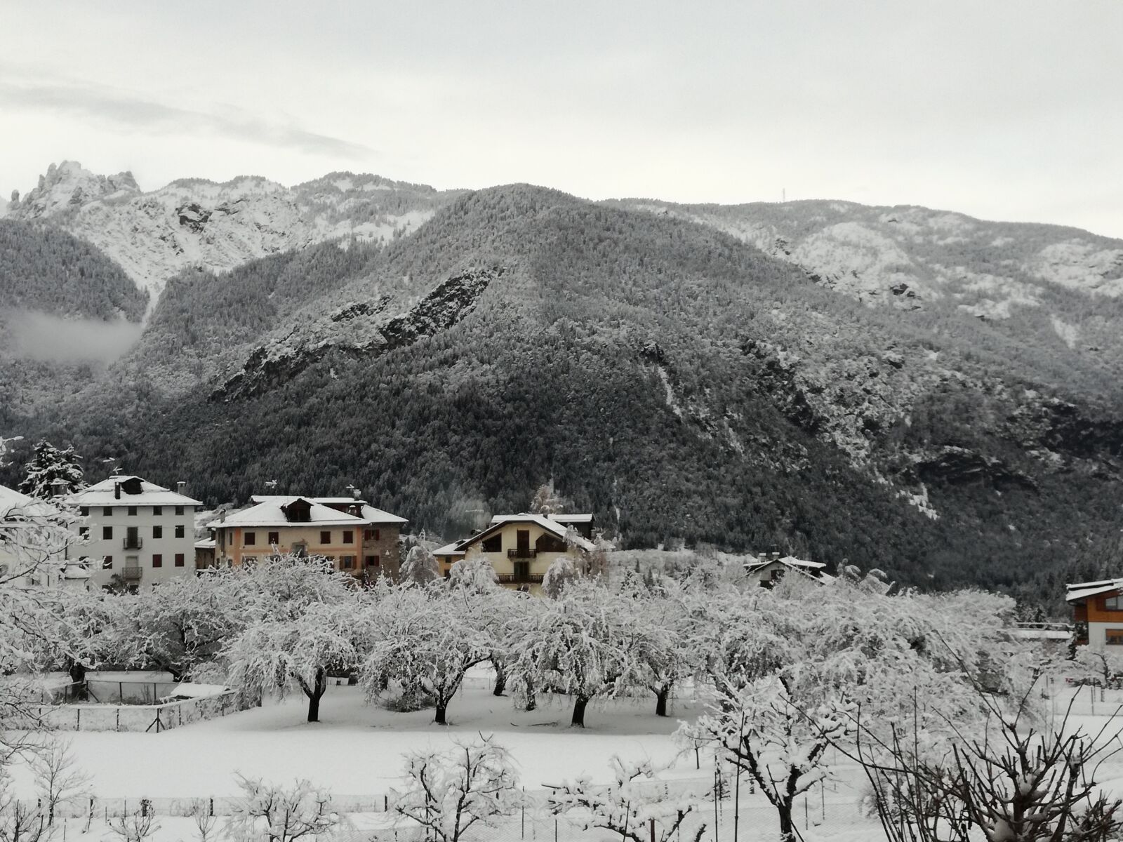 HUAWEI P9 LITE sample photo. Mountains, snow, nature photography