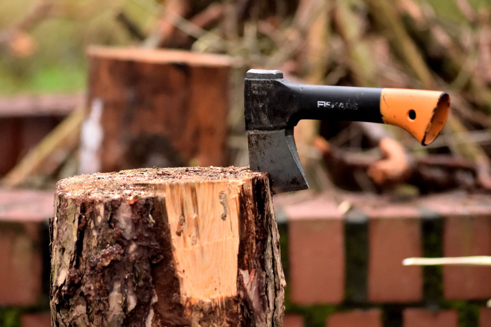 Nikon D3300 sample photo. Ax, lumberjack, wood photography