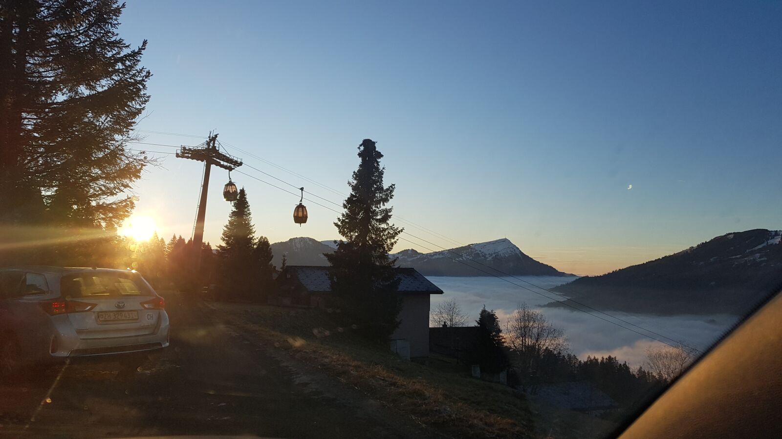 Samsung Galaxy S8 sample photo. Switzerland, sunset, sattelhochstuckli photography