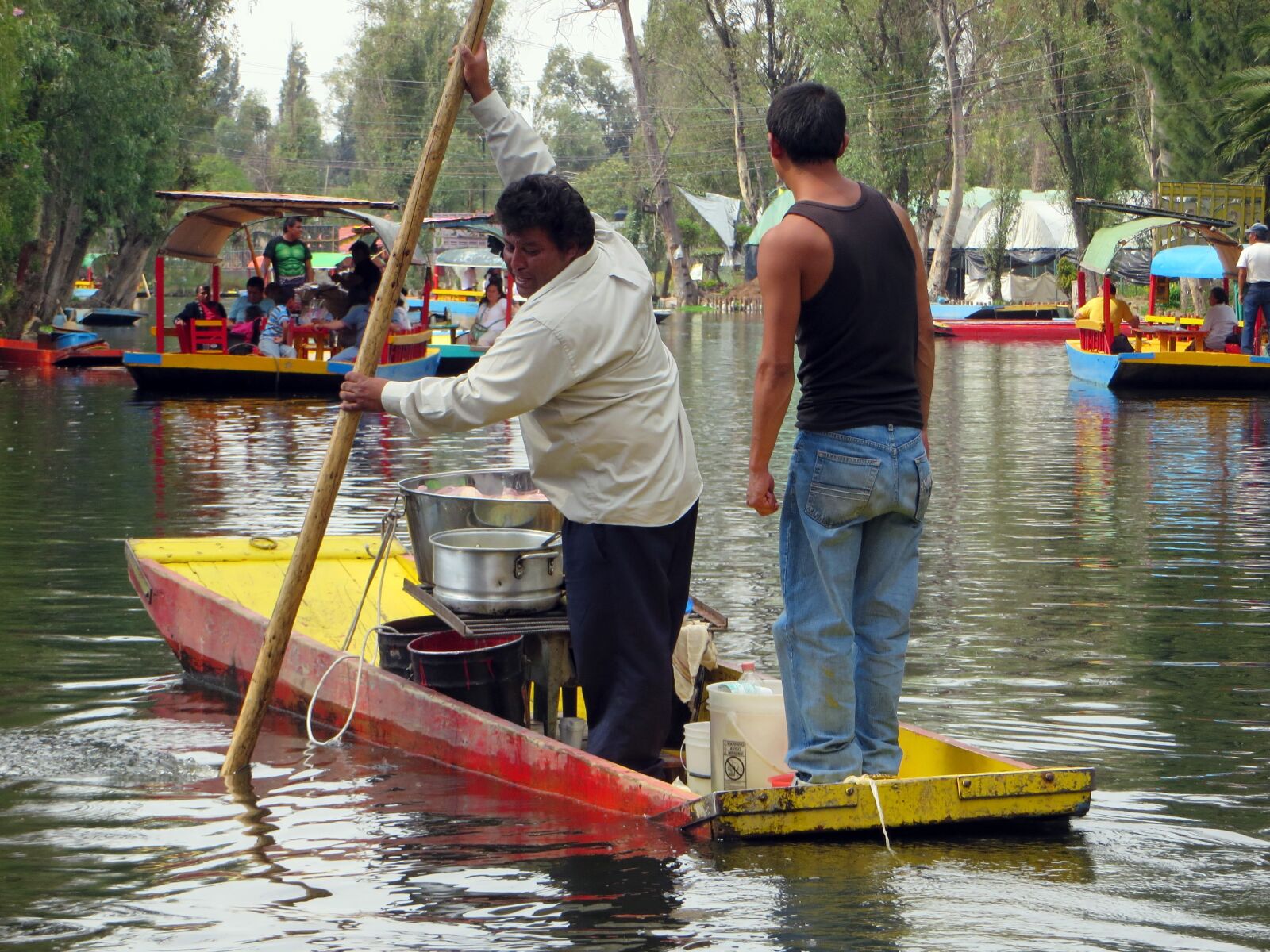 Canon PowerShot SX270 HS sample photo. Mexico, xochimilco, lanchas photography