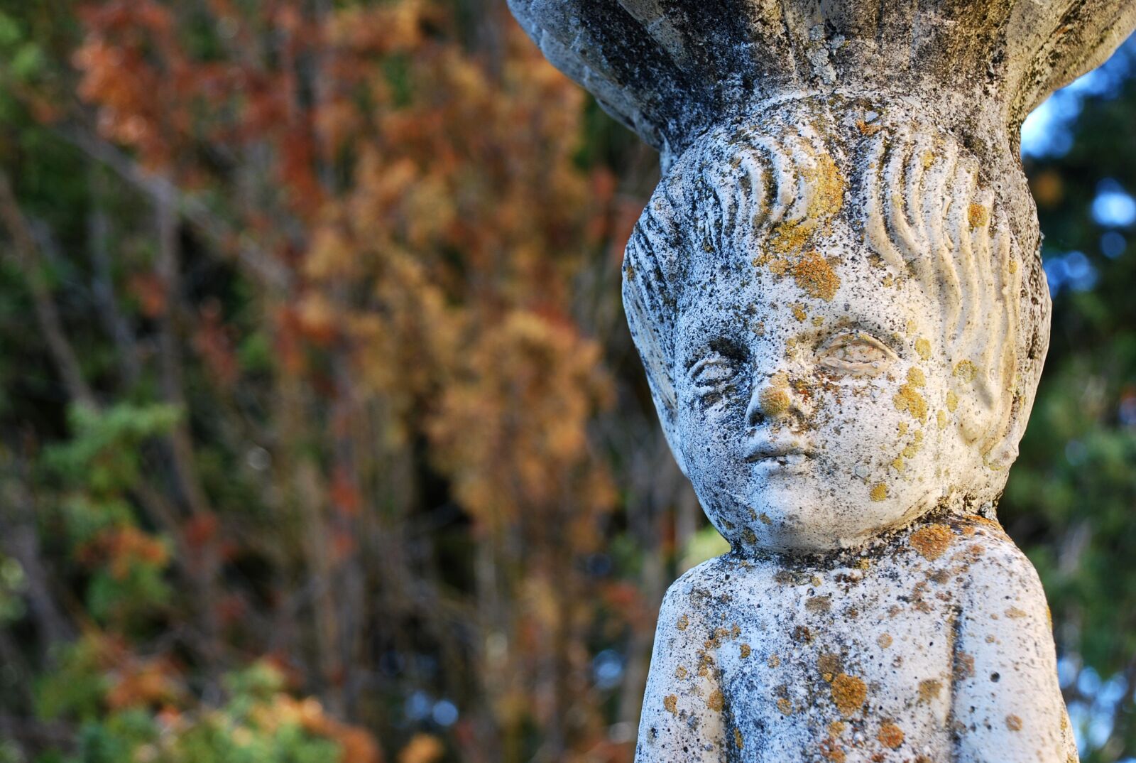 Nikon D40X sample photo. Statue, source, child photography