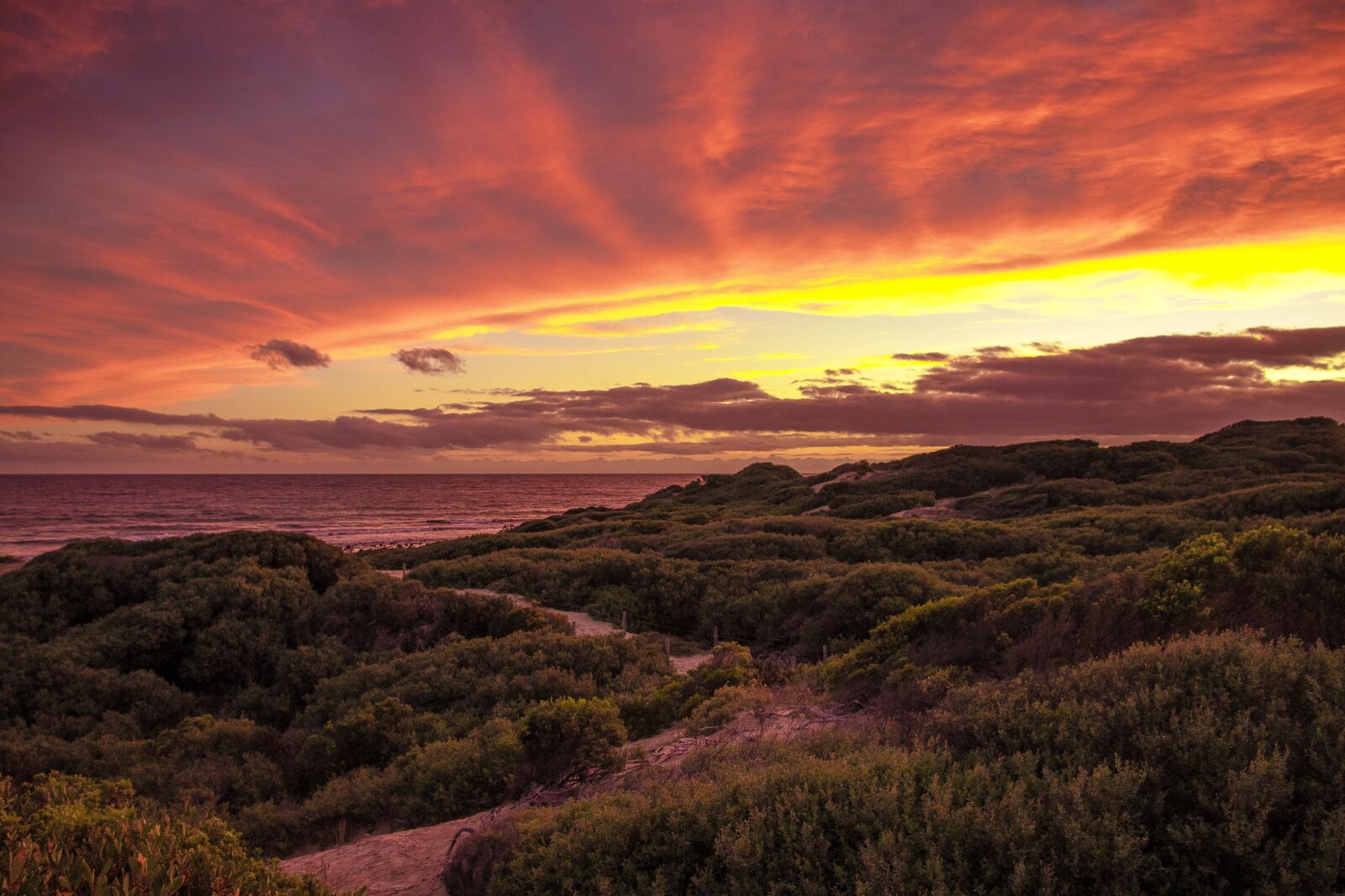 Canon EOS 77D (EOS 9000D / EOS 770D) sample photo. Beach, orange, sunset photography