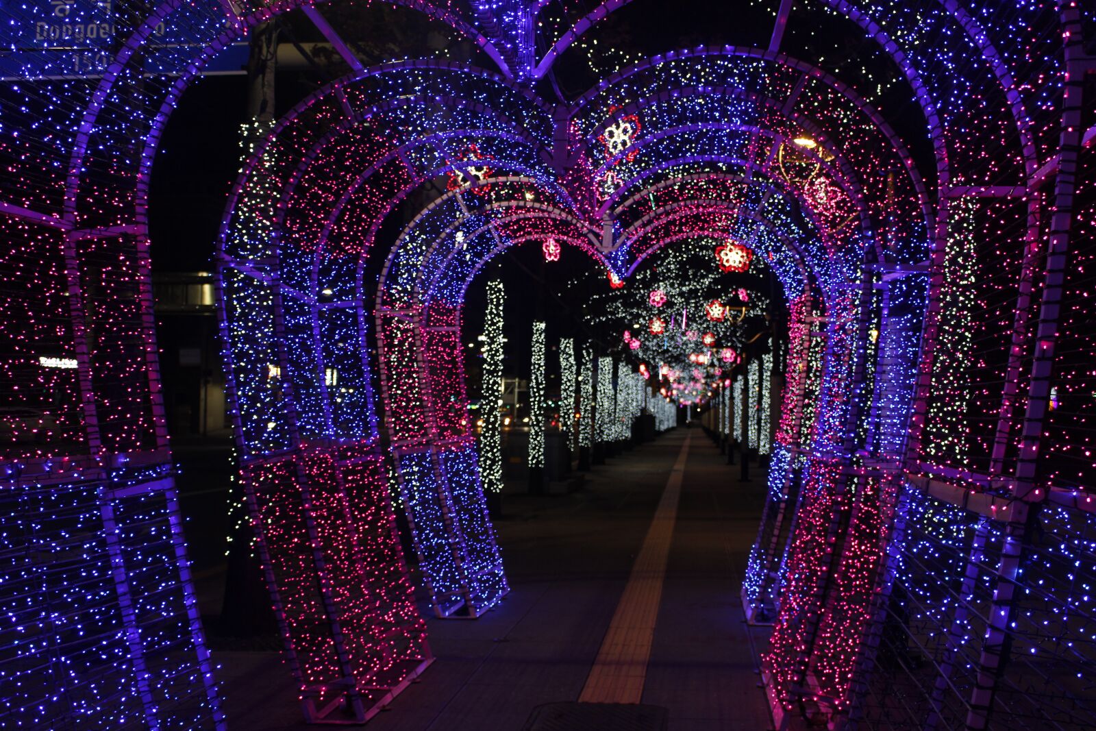Canon EOS 100D (EOS Rebel SL1 / EOS Kiss X7) sample photo. Night, a neon sign photography