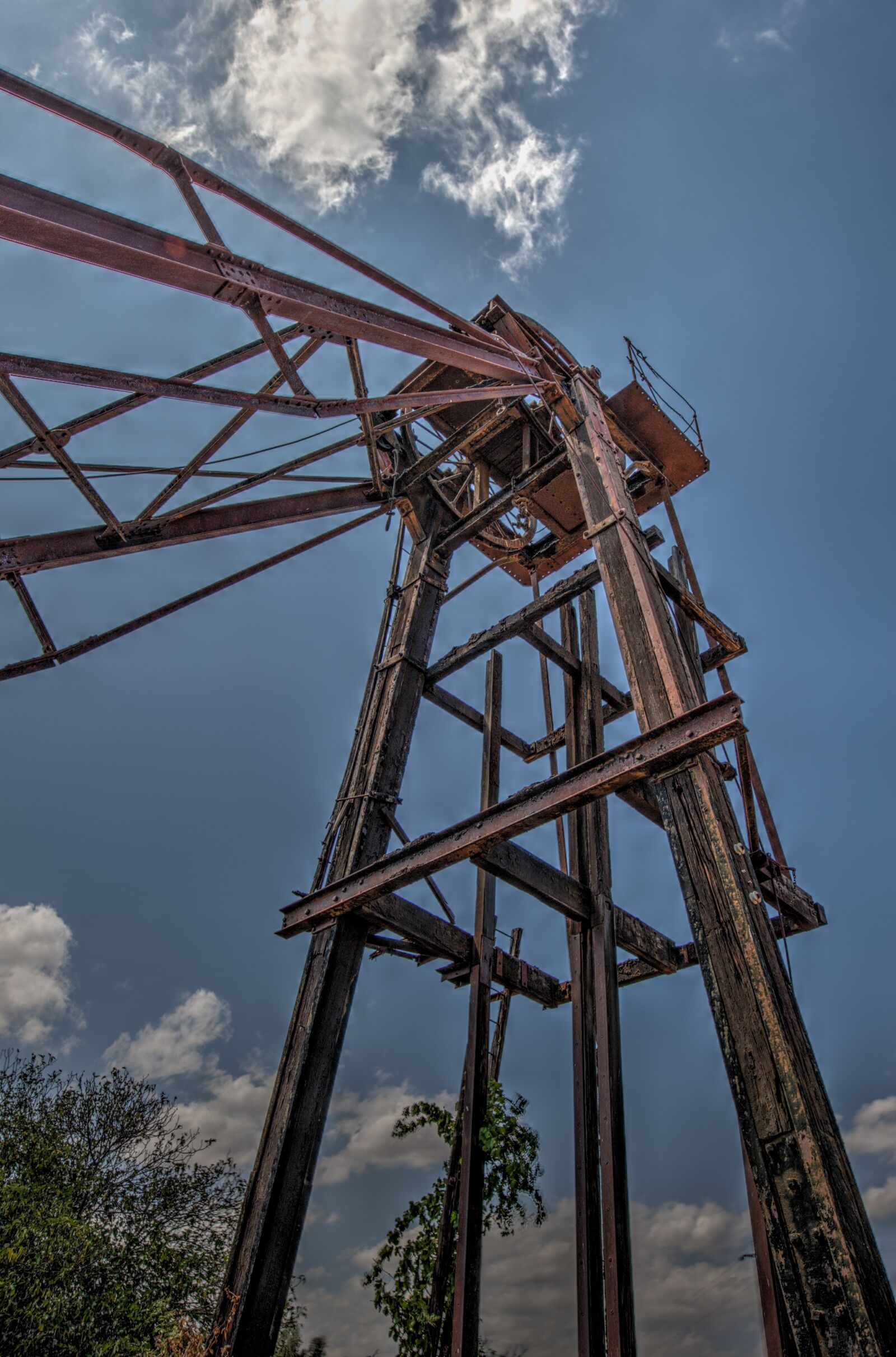 Nikon D700 sample photo. Mine, headframe, hdr photography