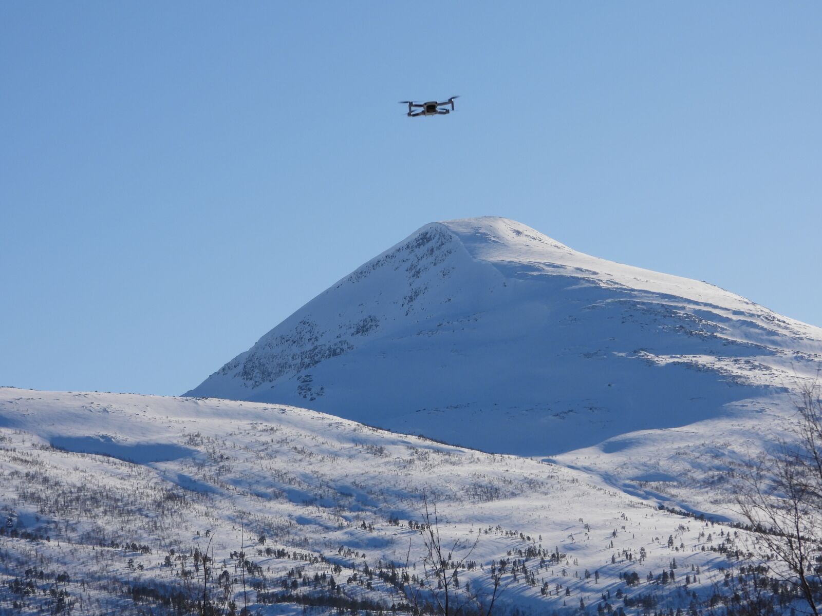 Nikon Coolpix P1000 sample photo. Mountain, winter, drone photography