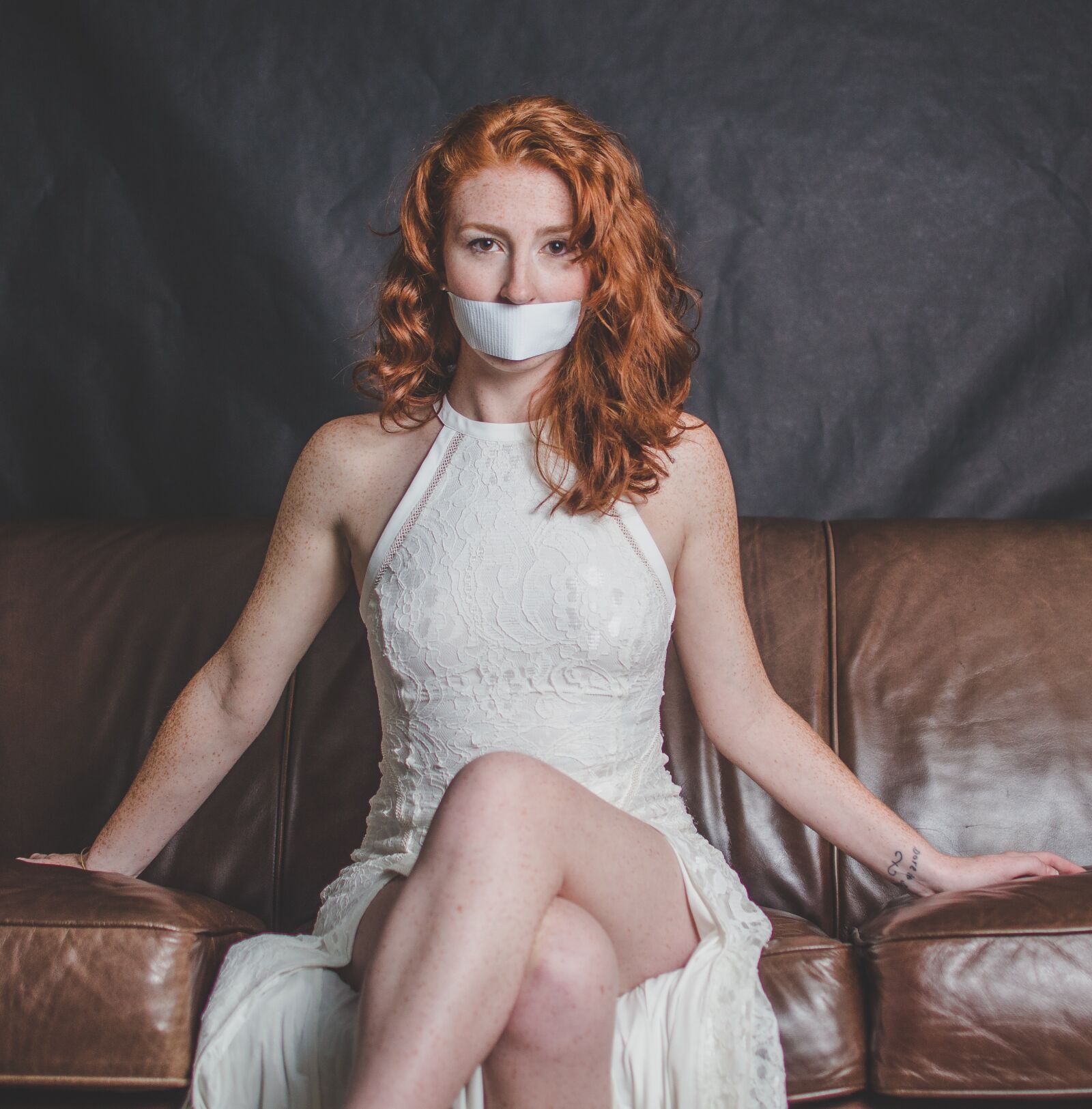 Nikon D7000 sample photo. Woman, silenced, silence photography