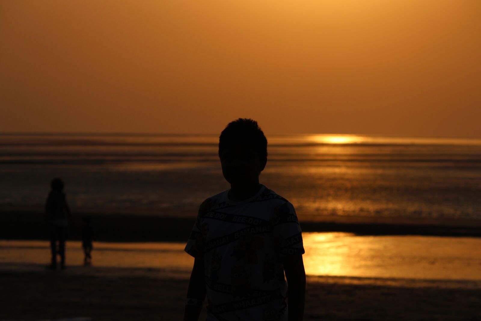 Canon EOS 700D (EOS Rebel T5i / EOS Kiss X7i) sample photo. Beach, sunset, dark foreground photography