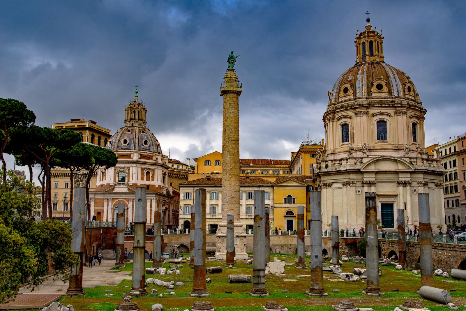 Pentax K-1 Mark II sample photo. Trajan, column, dome photography