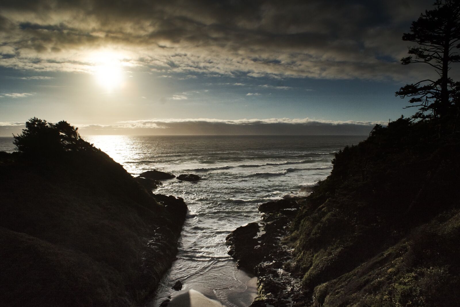 Sony DT 18-70mm F3.5-5.6 sample photo. Coastal, sunset, rocks photography