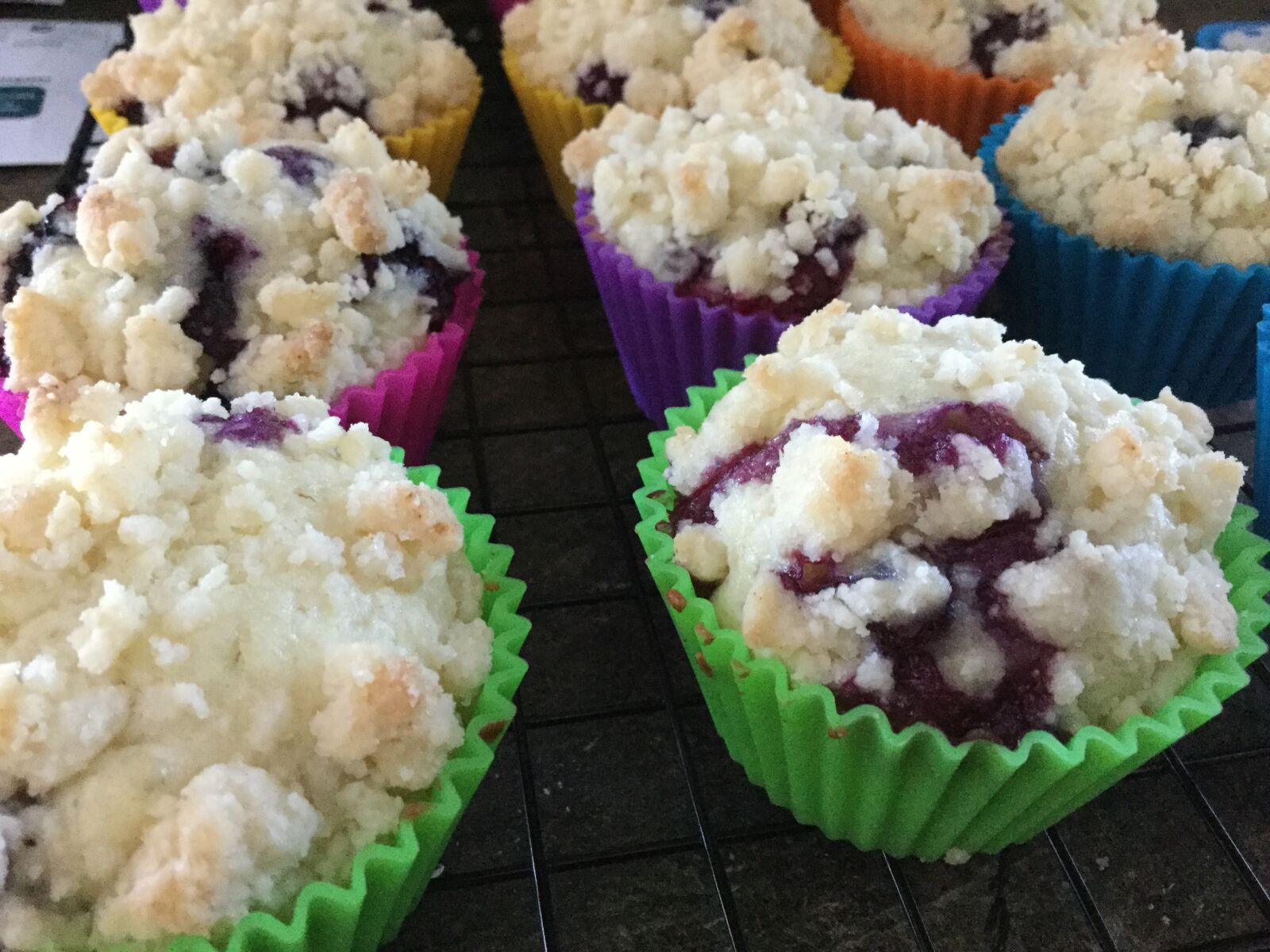iPad Air 2 back camera 3.3mm f/2.4 sample photo. Blueberry, muffin, muffins photography