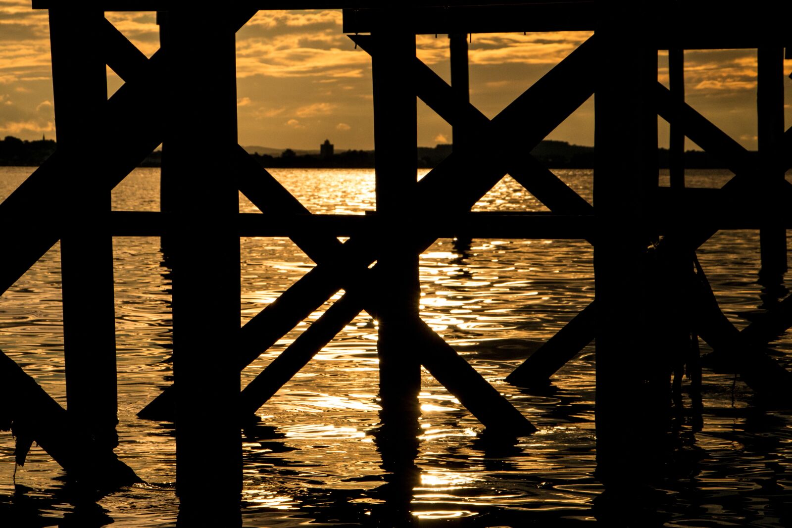 Canon EOS 70D sample photo. Sunset, silhouette, pier photography
