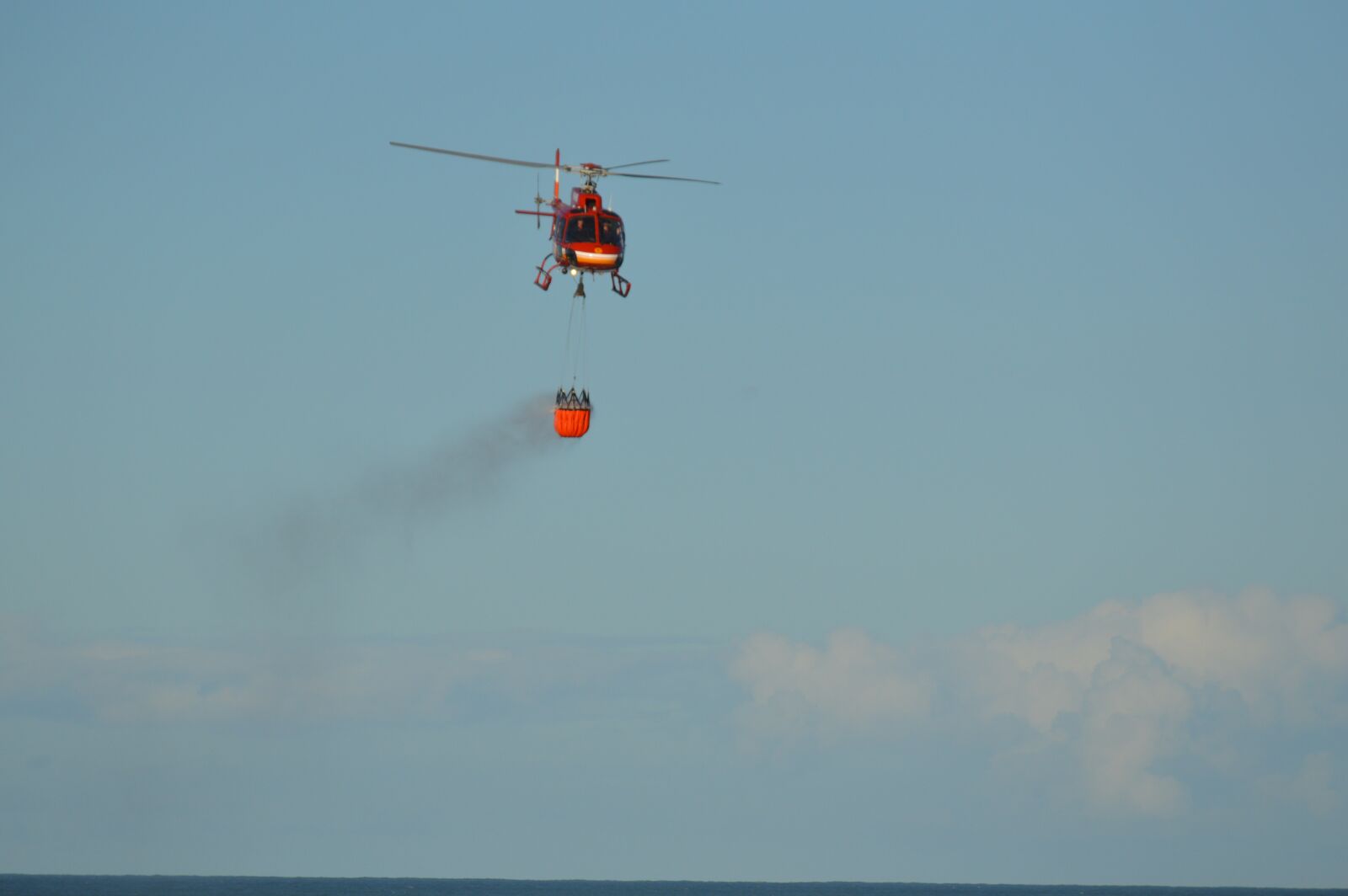 Nikon D3200 sample photo. Fire, heli, helicopter photography