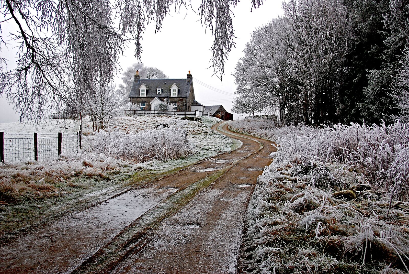 Nikon D80 sample photo. Scotland, landscape, house photography