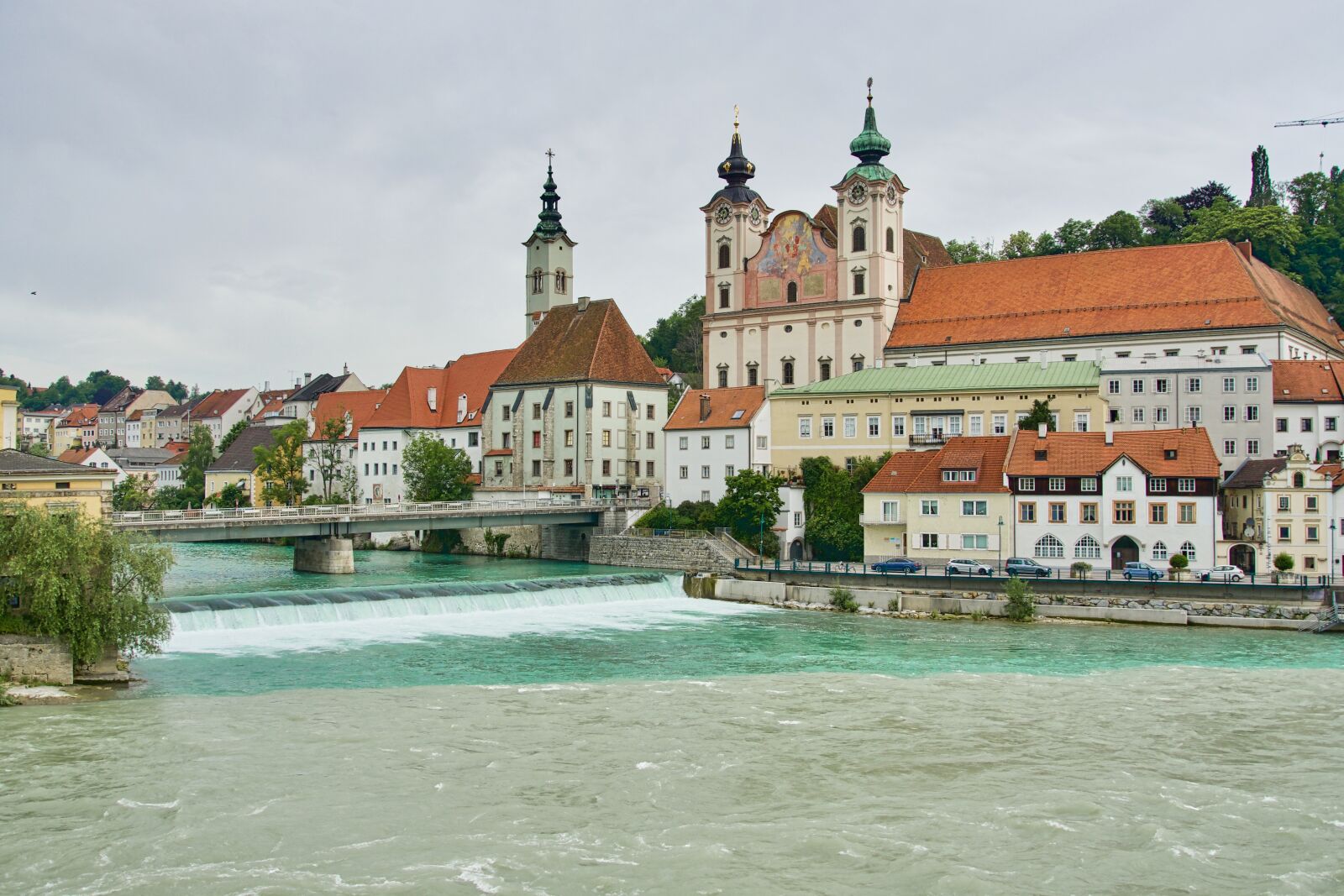 Sony a6500 sample photo. Steyr, village, river photography