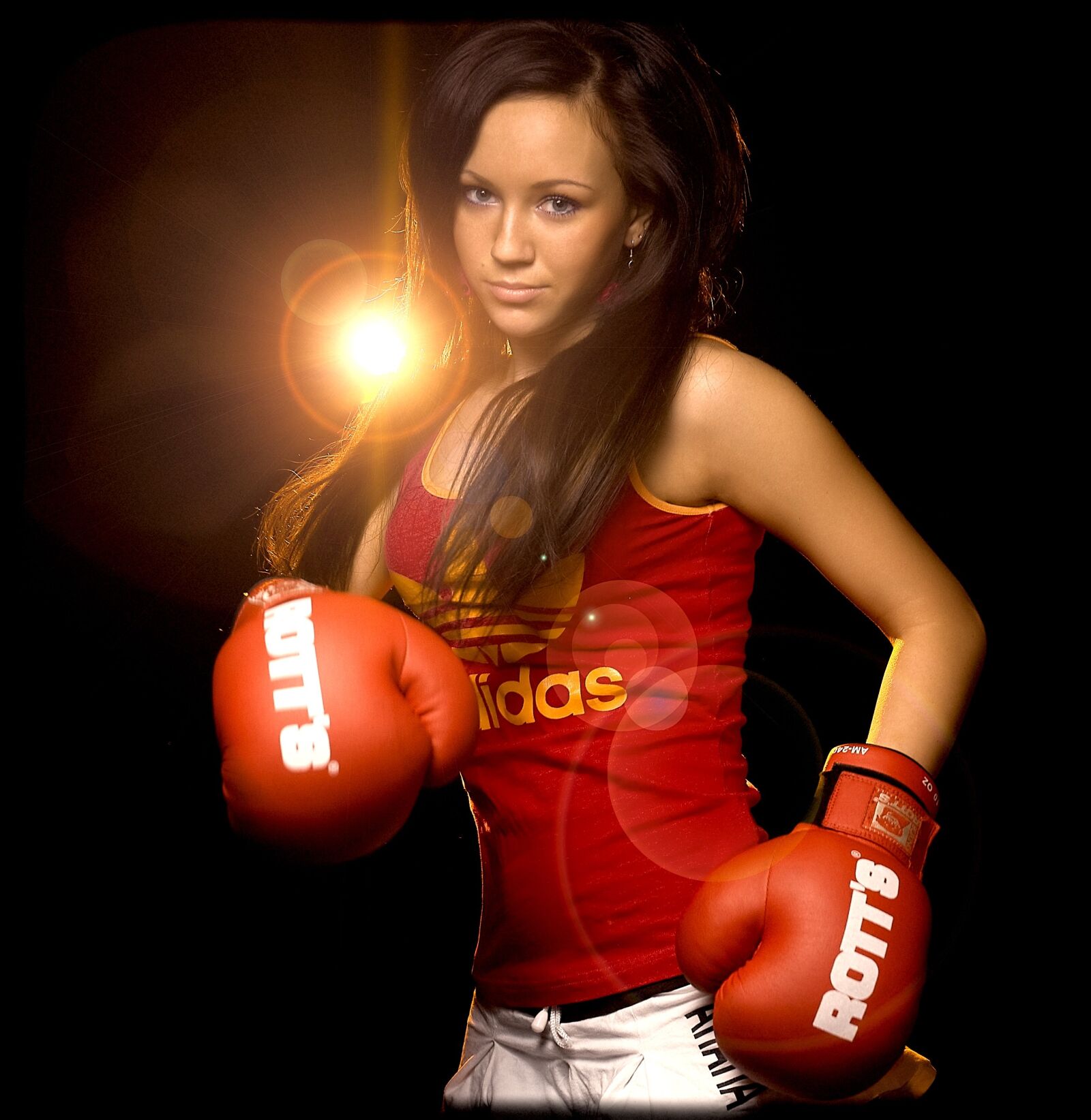 Nikon D700 sample photo. Glove, boxer, blow photography
