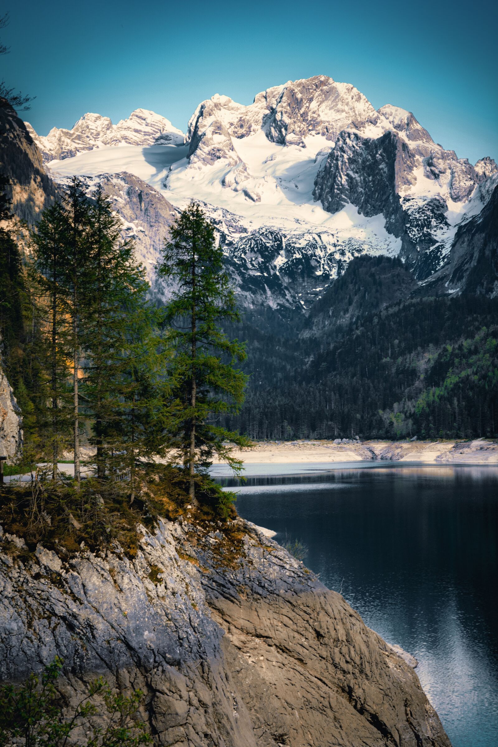 Nikon D7100 sample photo. Mountains, lake, trees photography