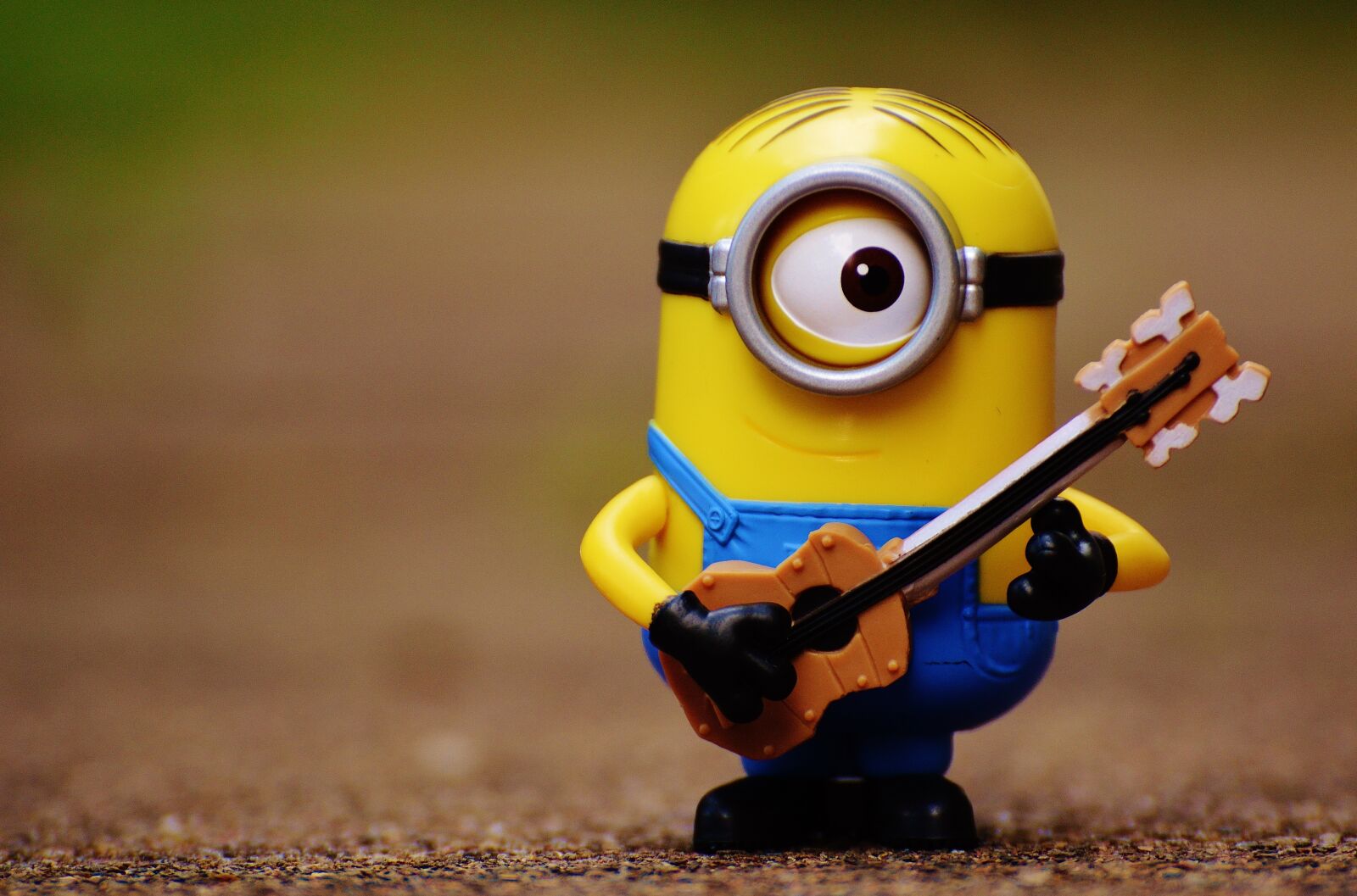 Nikon D3200 sample photo. Minion, music, guitar photography