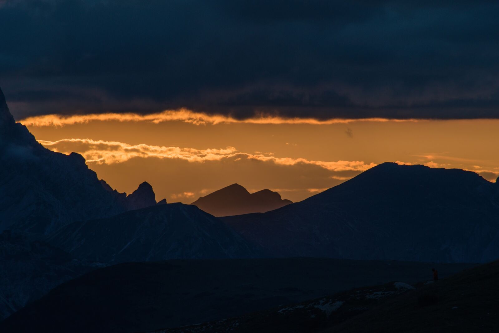 Nikon D5500 sample photo. Sunset, mountain, mountains photography