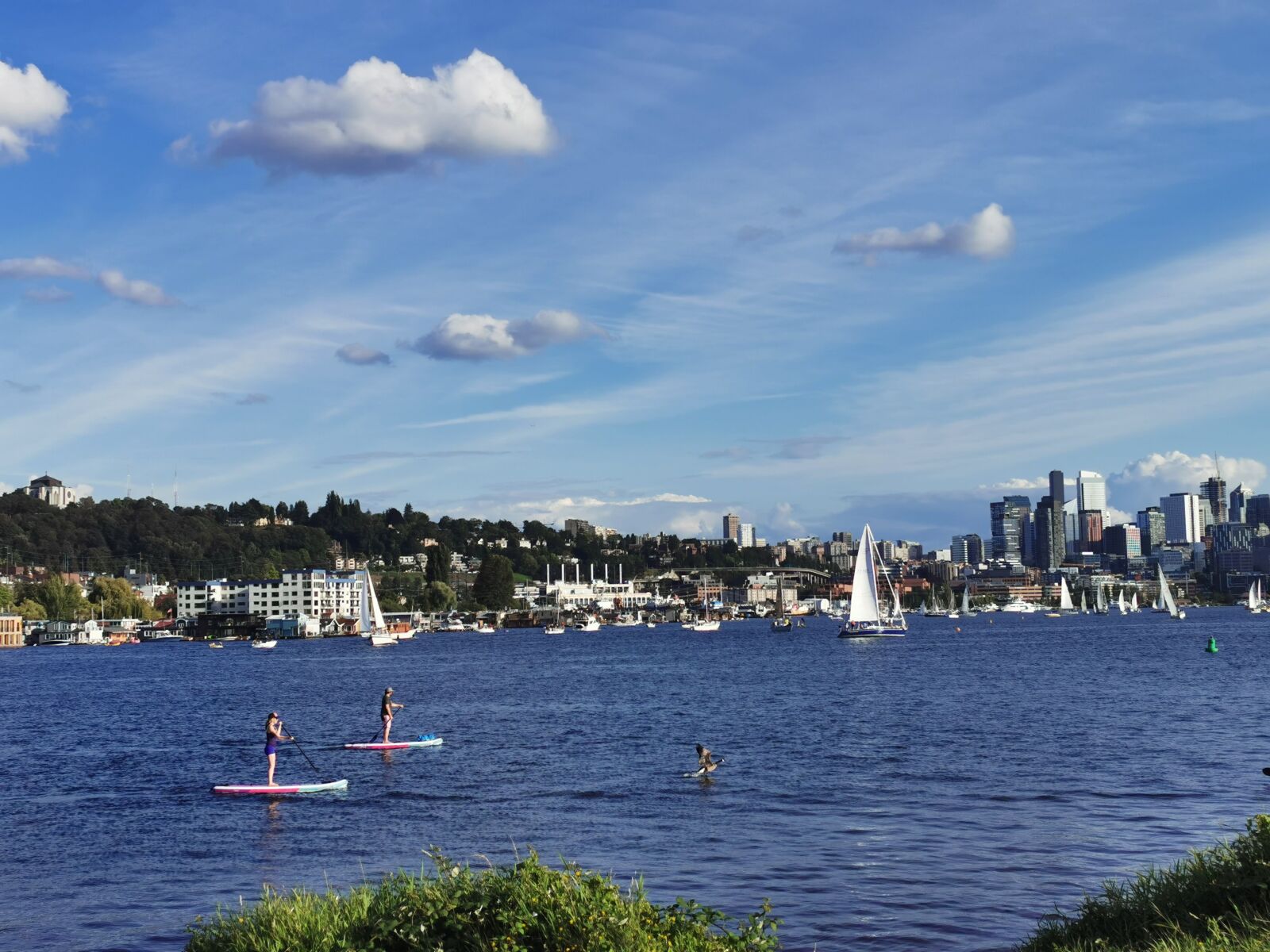 HUAWEI P30 Pro sample photo. Lake union, sup, stand photography