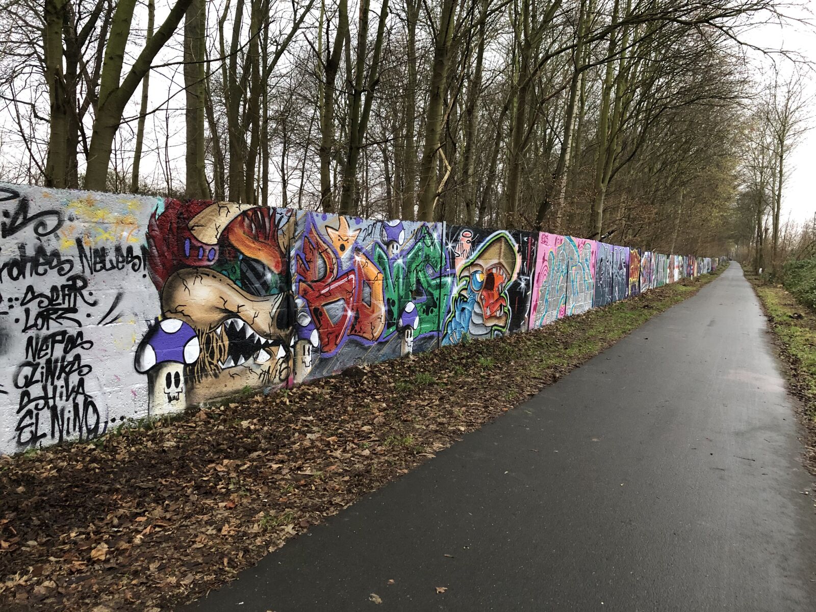iPhone 8 Plus back dual camera 3.99mm f/1.8 sample photo. Graffitti, wall, away photography