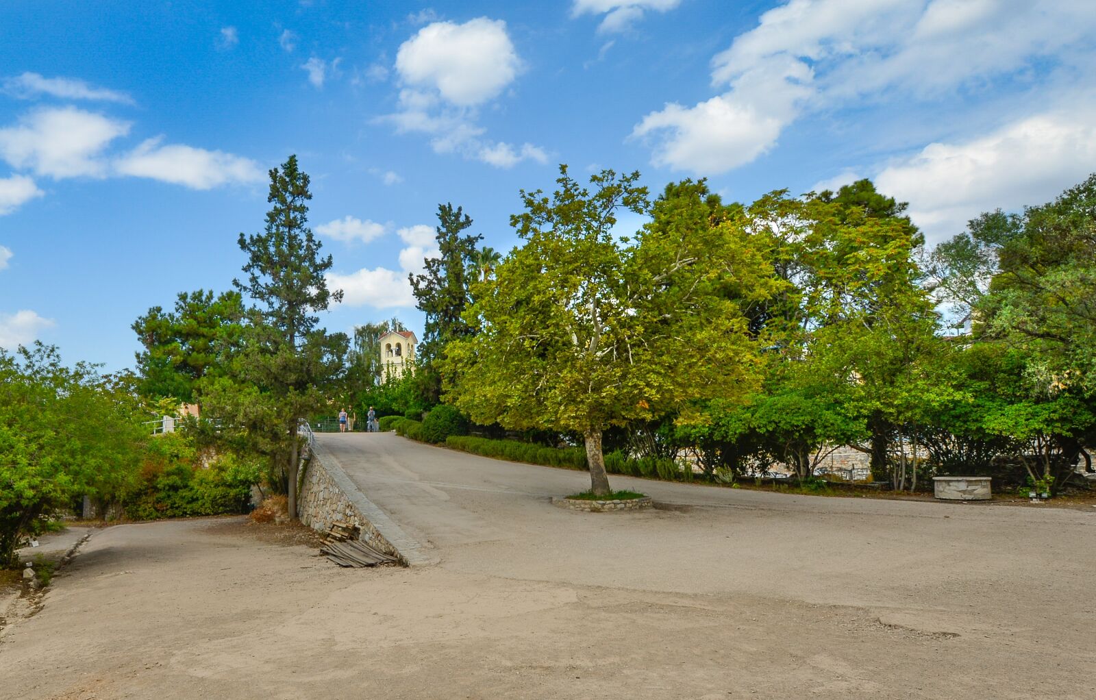 Nikon D5200 sample photo. Church, trees, athens photography