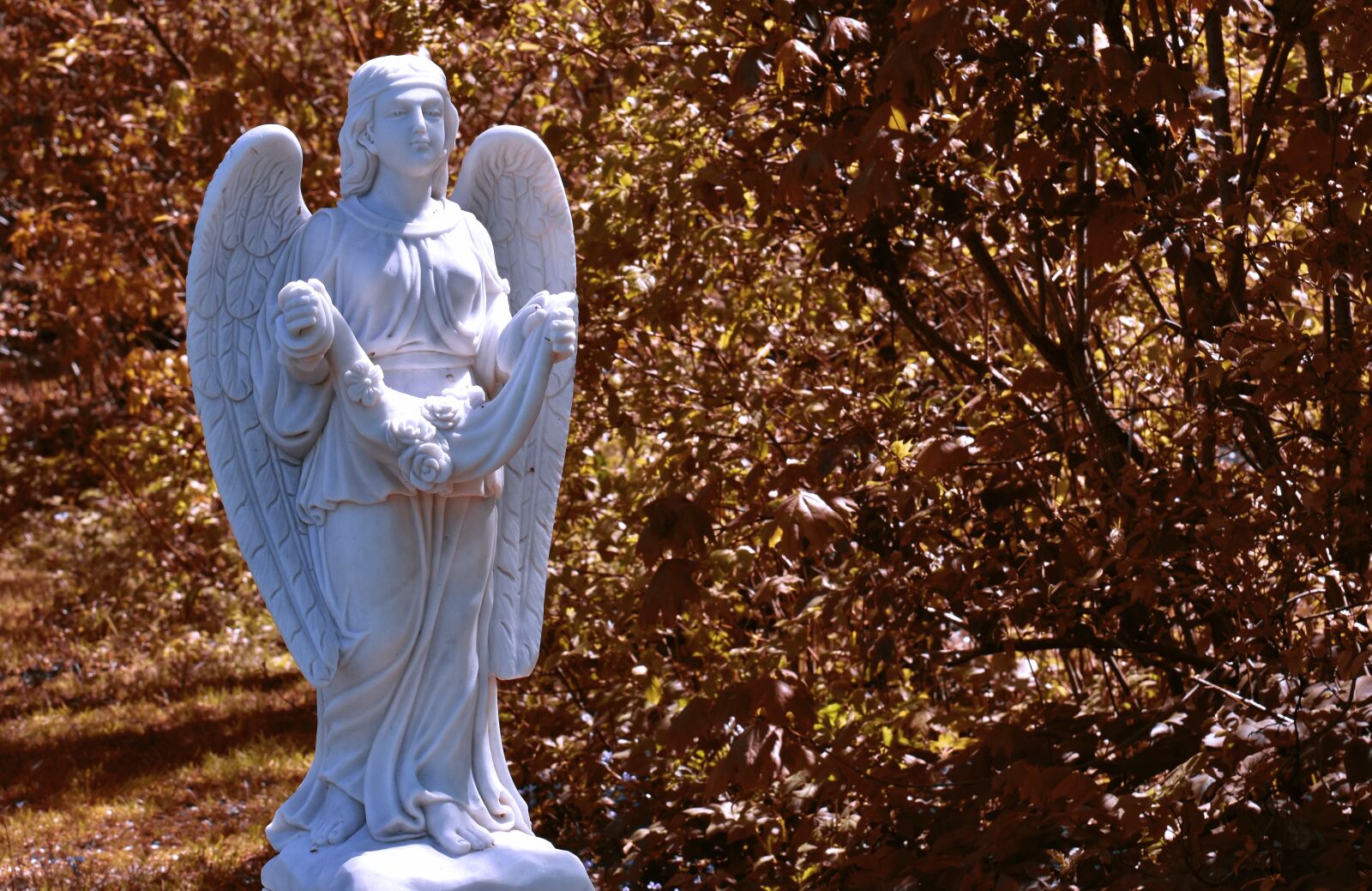 Nikon D7200 sample photo. Angel, sculpture, white photography