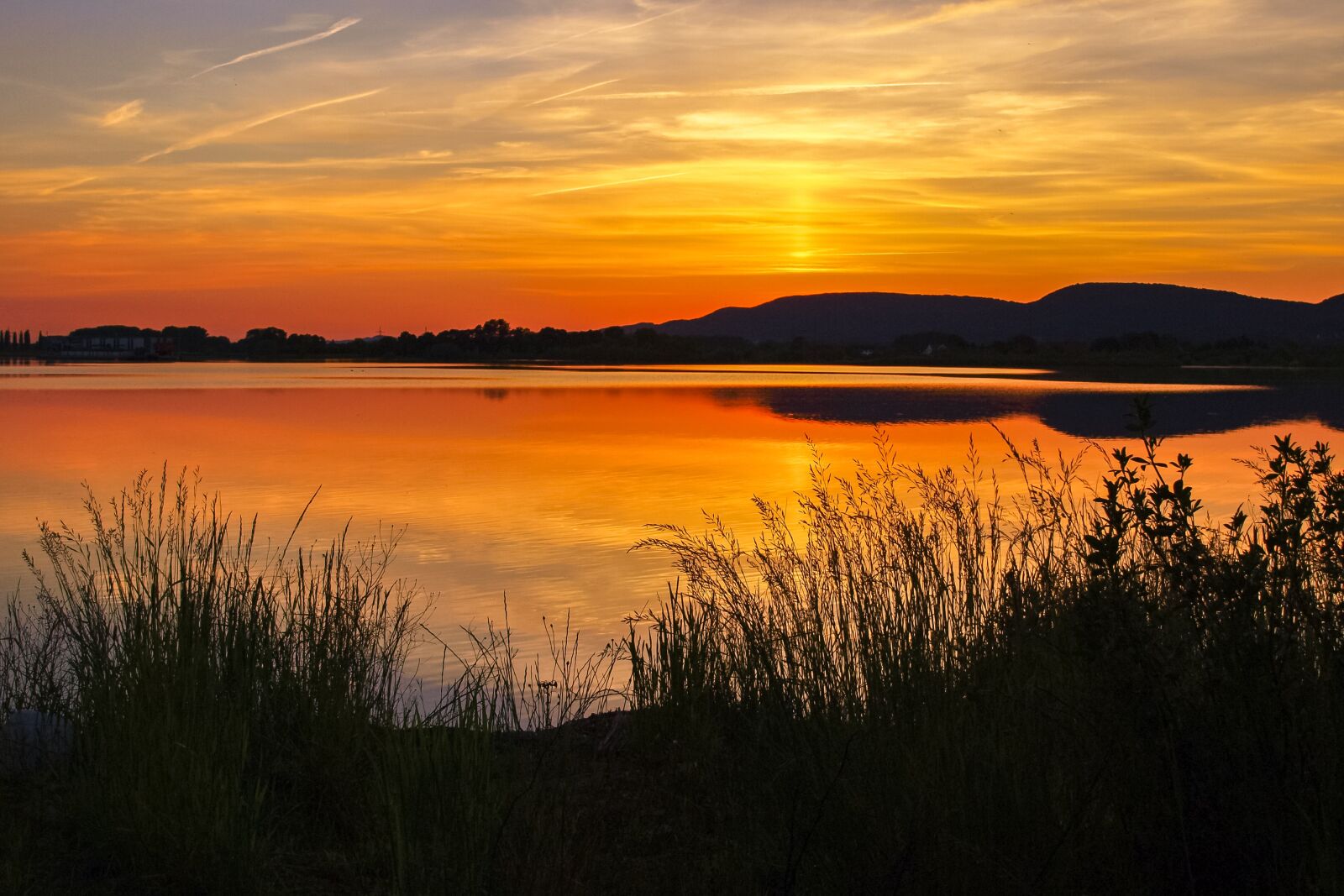 OLYMPUS 11-22mm Lens sample photo. Gravel pond, pond, water photography