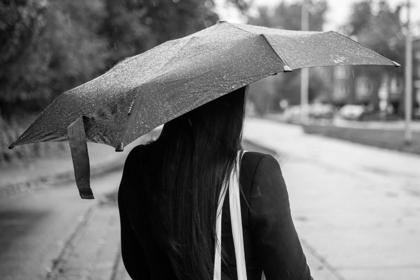 Nikon D600 sample photo. Woman, rain, umbrella photography