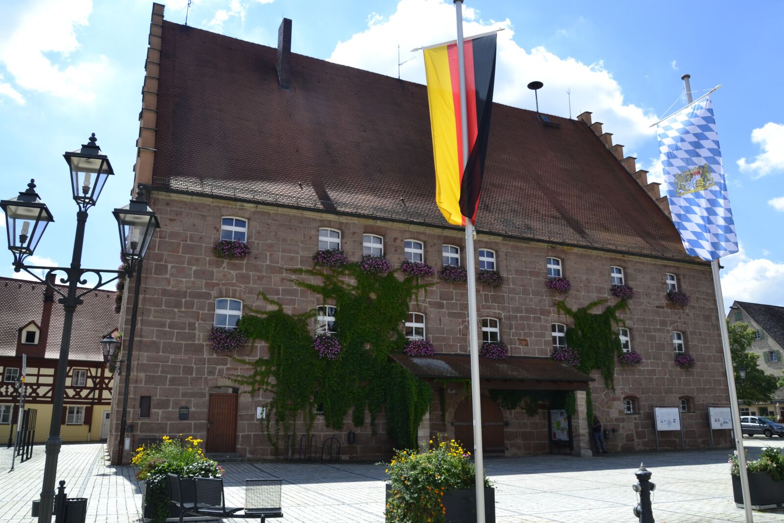 Nikon D3100 sample photo. Town hall, heideck, bavaria photography