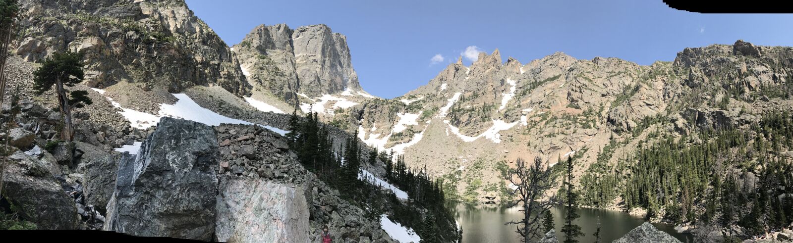 iPhone 7 back camera 3.99mm f/1.8 sample photo. Mountain, snow, hiking photography
