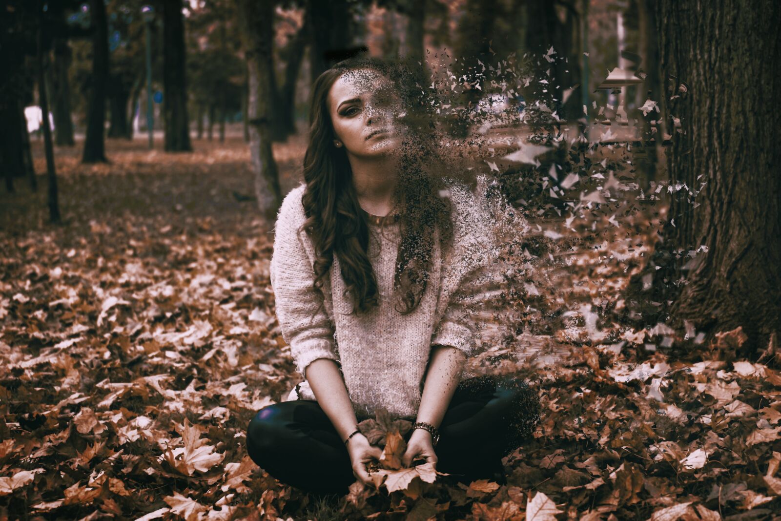 Nikon D3100 sample photo. Sadness, depressed, woman photography