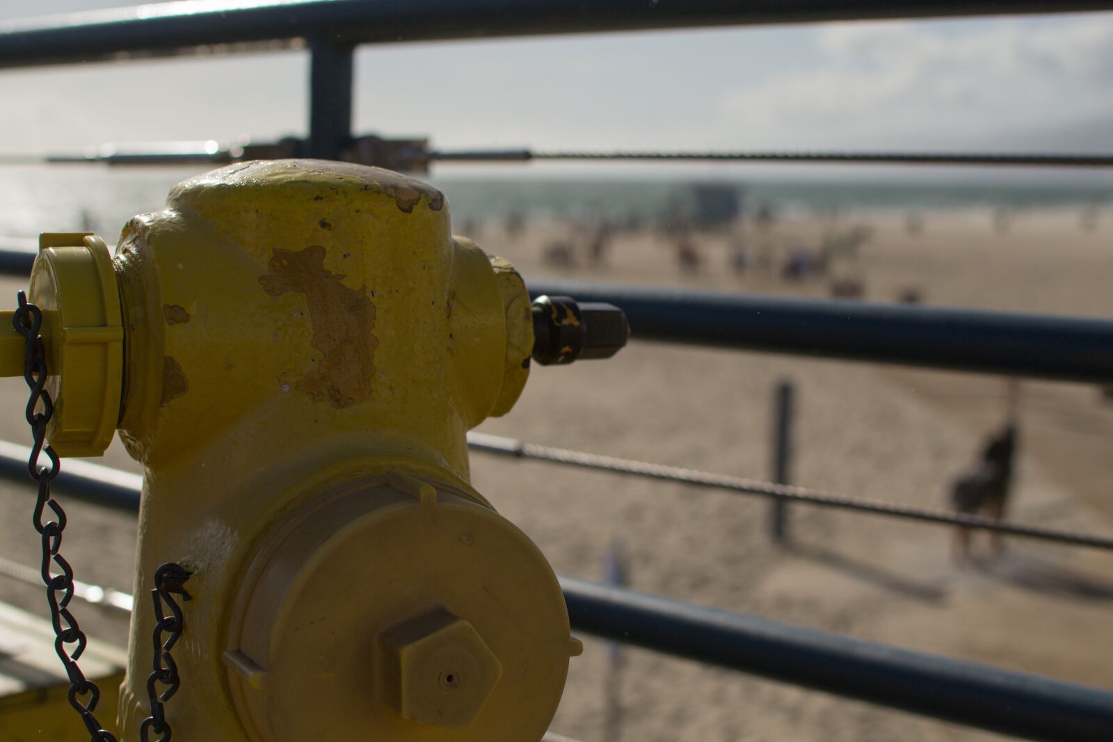 Nikon D3100 sample photo. Hydrant, pier, beach photography