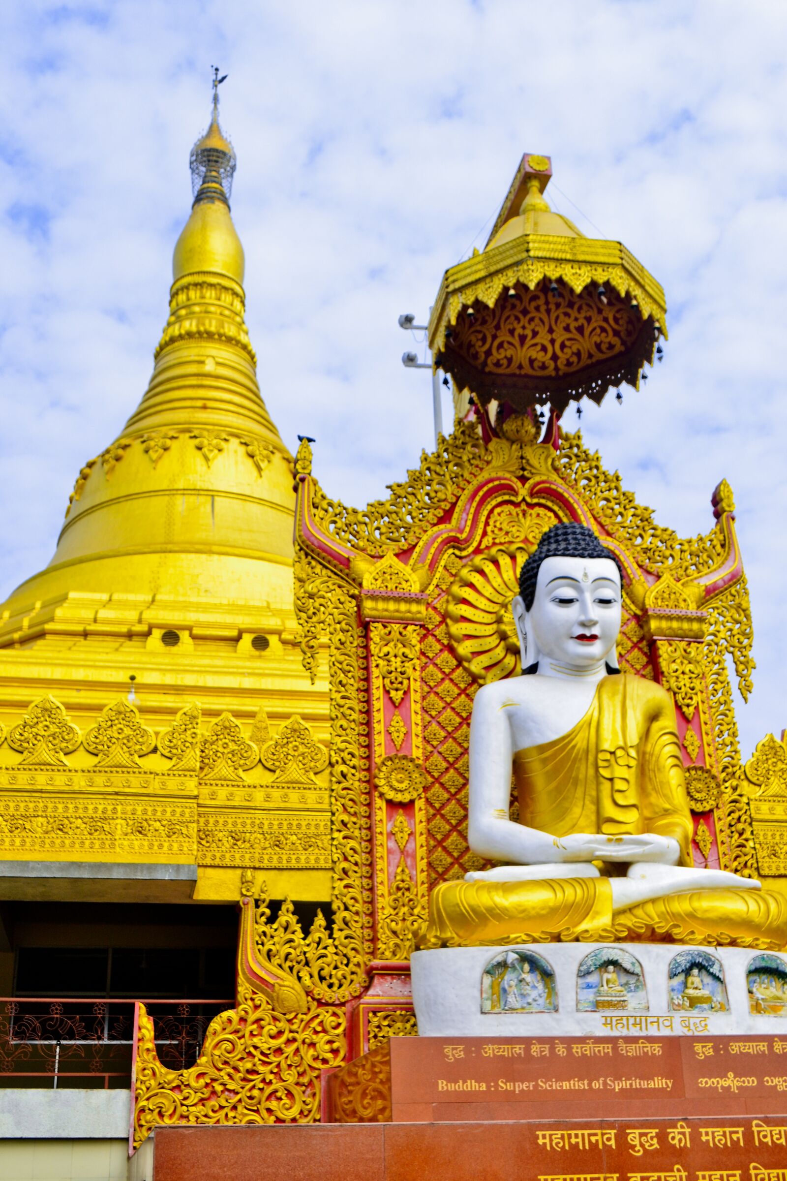 Nikon D3100 sample photo. Buddha, gold, india photography
